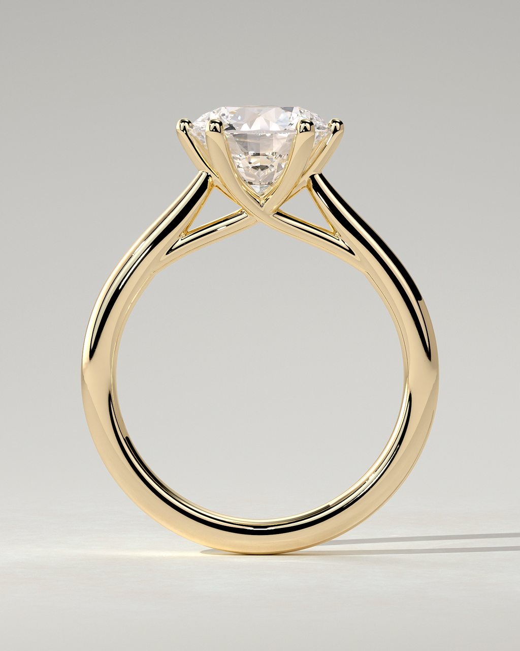 Delilah Solitaire Round Ring