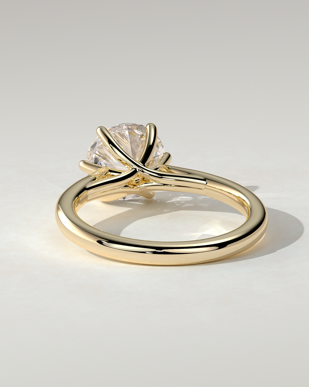 Delilah Solitaire Round Ring