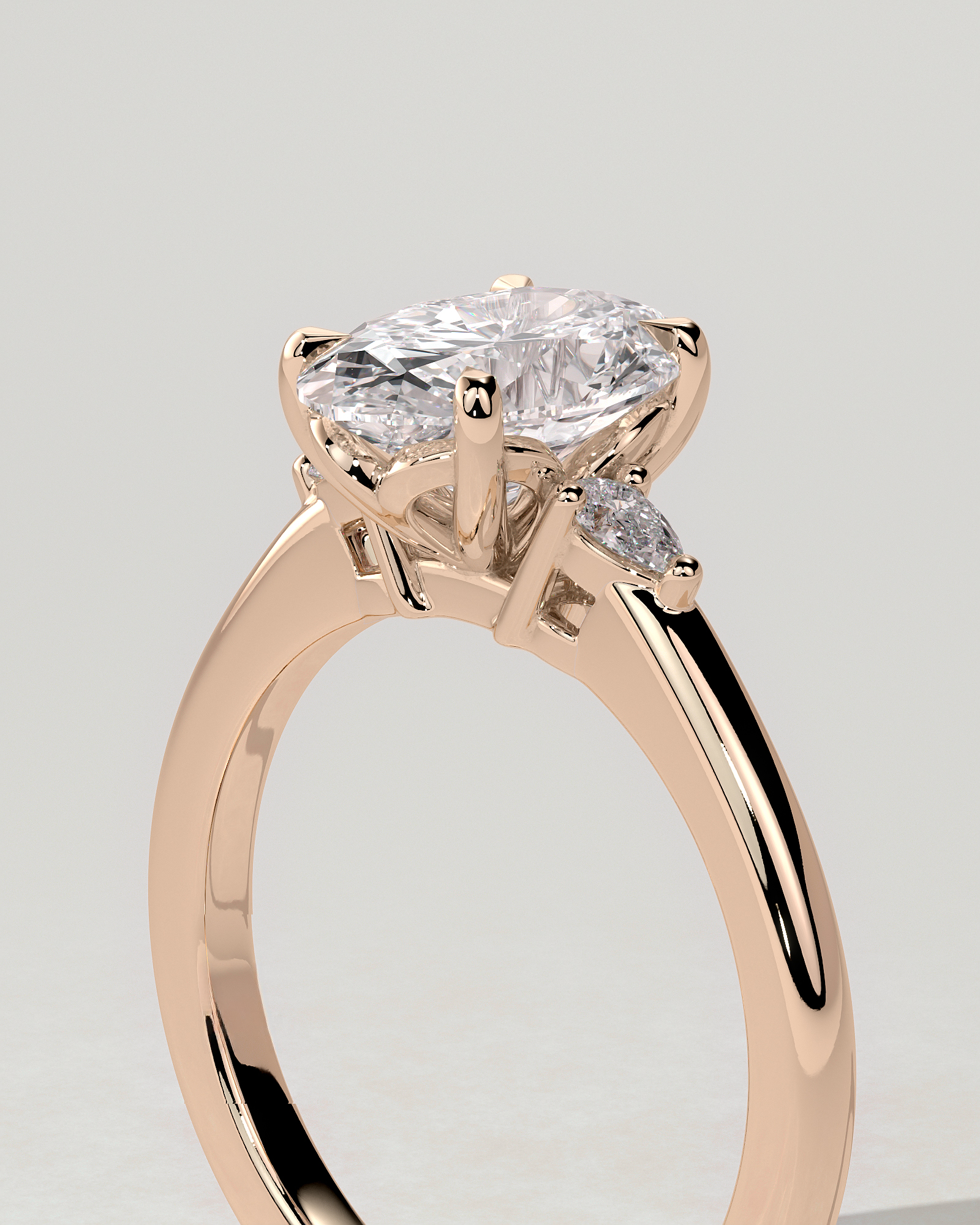 Elena Trilogy Oval Ring