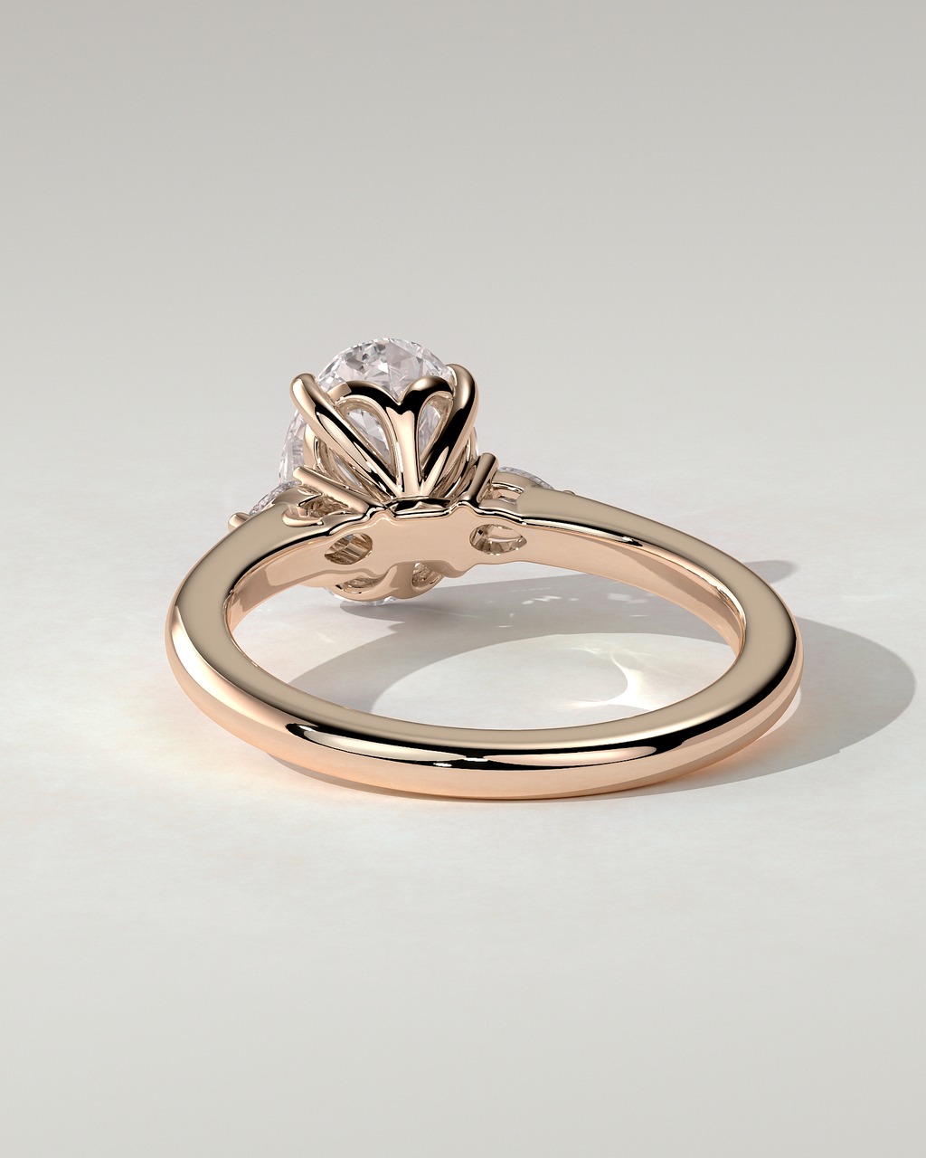Elena Trilogy Oval Ring