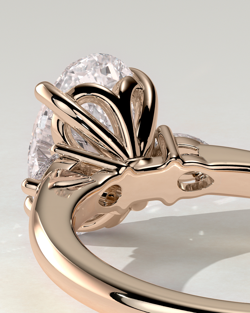 Elena Trilogy Oval Ring