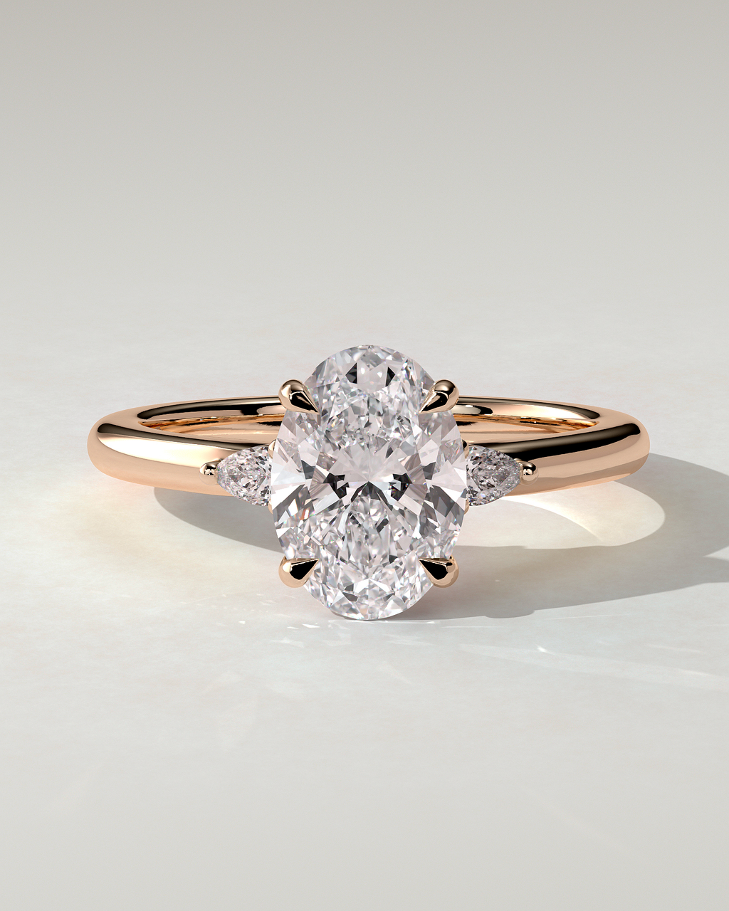 Elena Trilogy Oval Ring