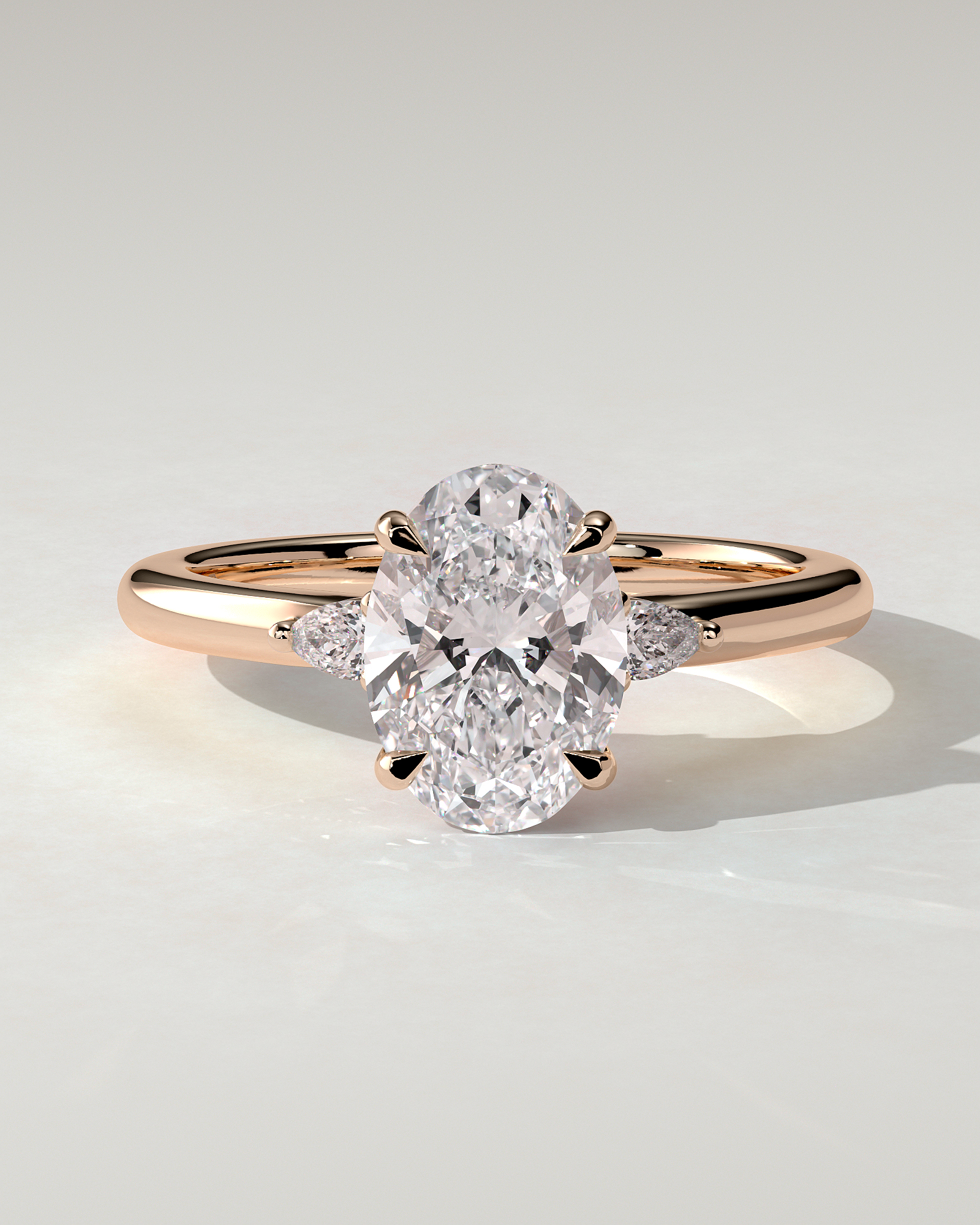 Elena Trilogy Oval Ring