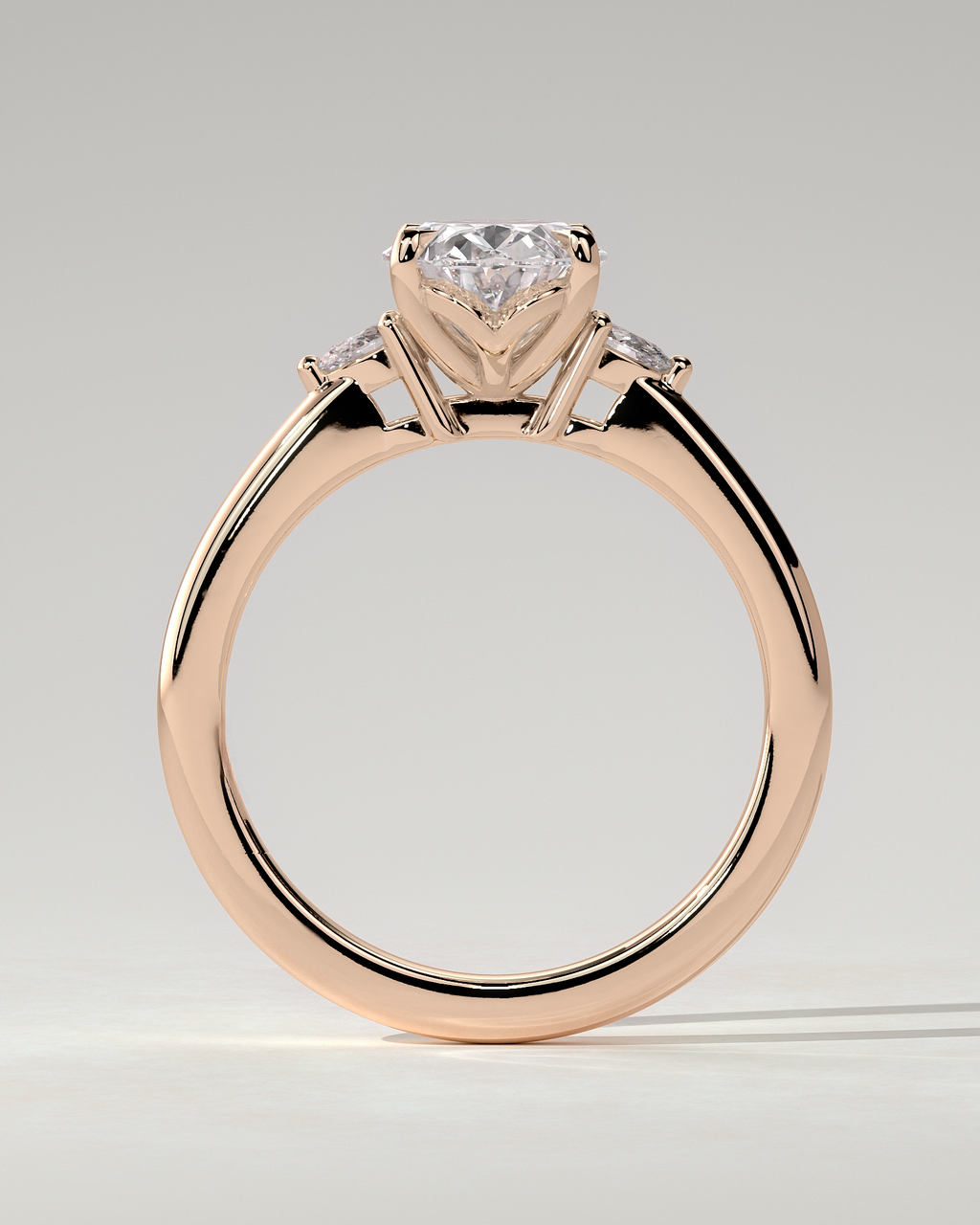 Elena Trilogy Oval Ring