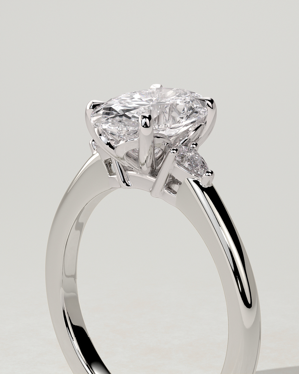 Elena Trilogy Oval Ring