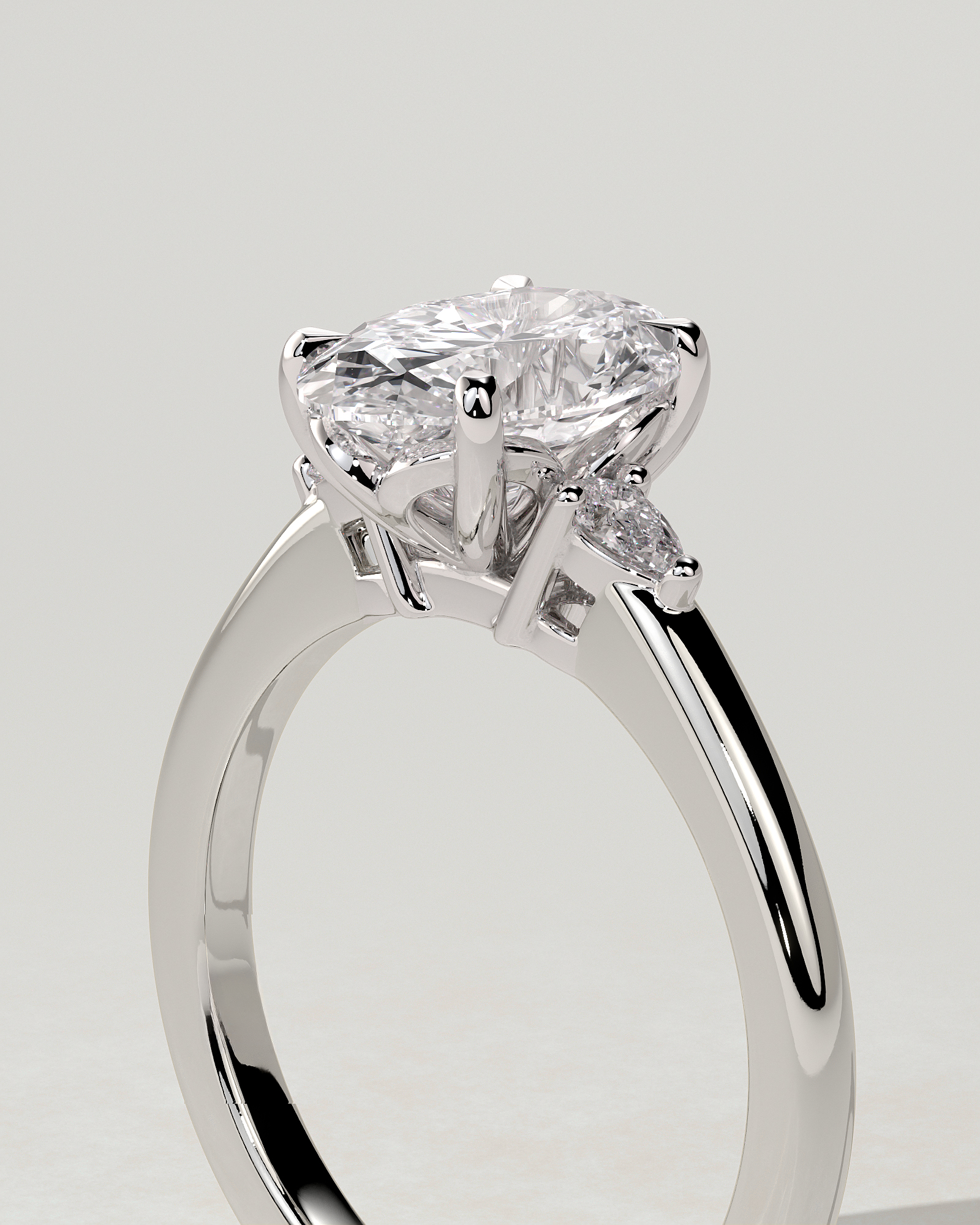 Elena Trilogy Oval Ring
