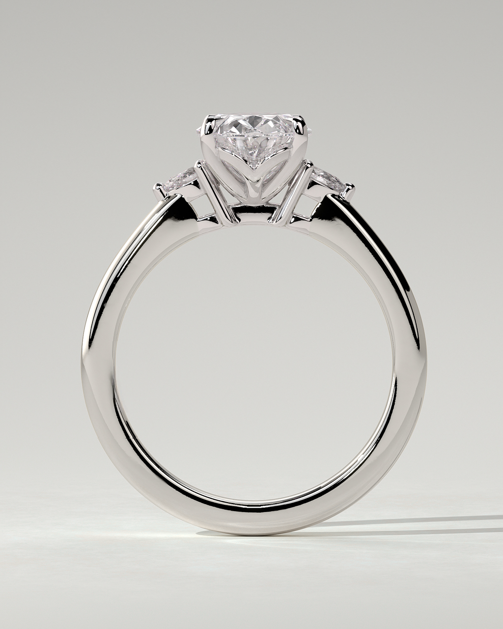 Elena Trilogy Oval Ring