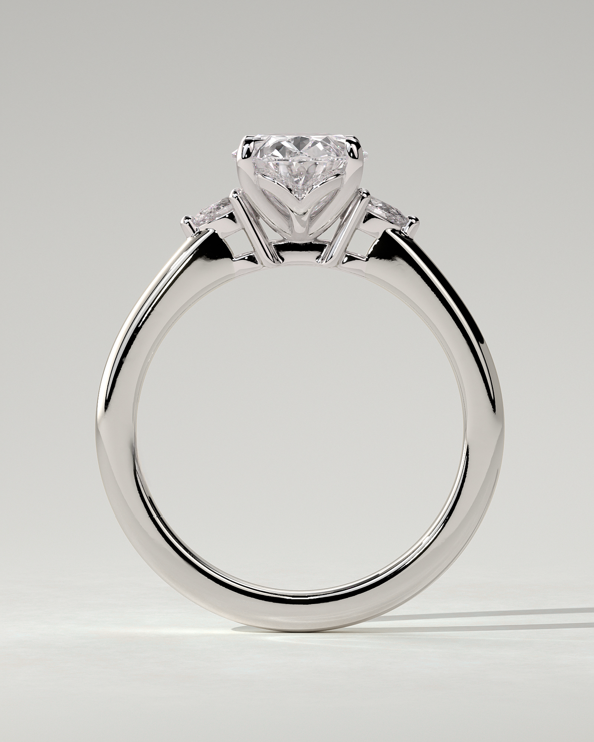 Elena Trilogy Oval Ring