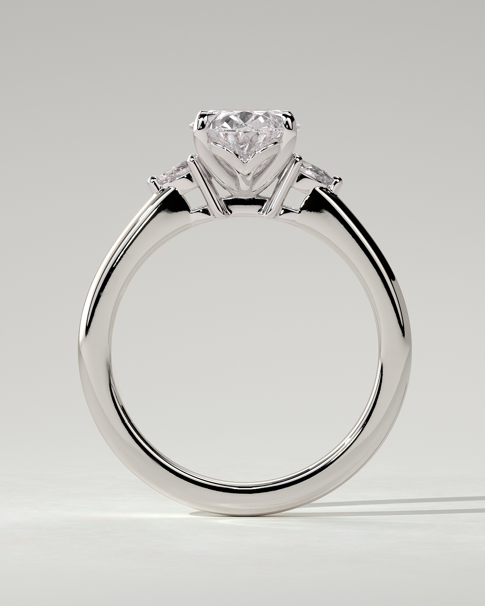 Elena Trilogy Oval Ring