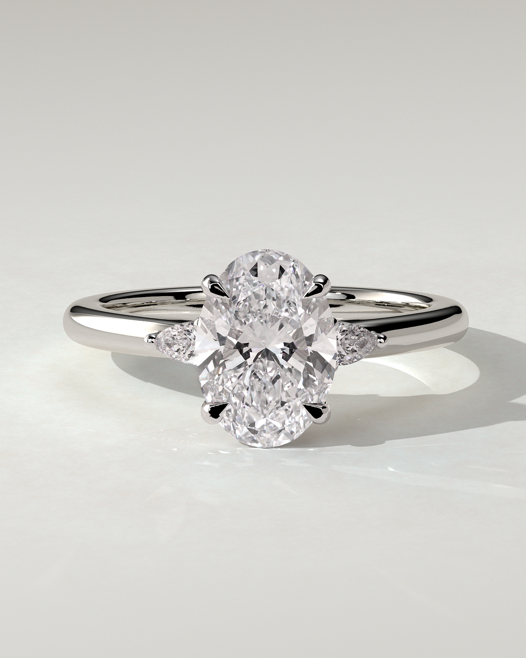 Elena Trilogy Oval Ring