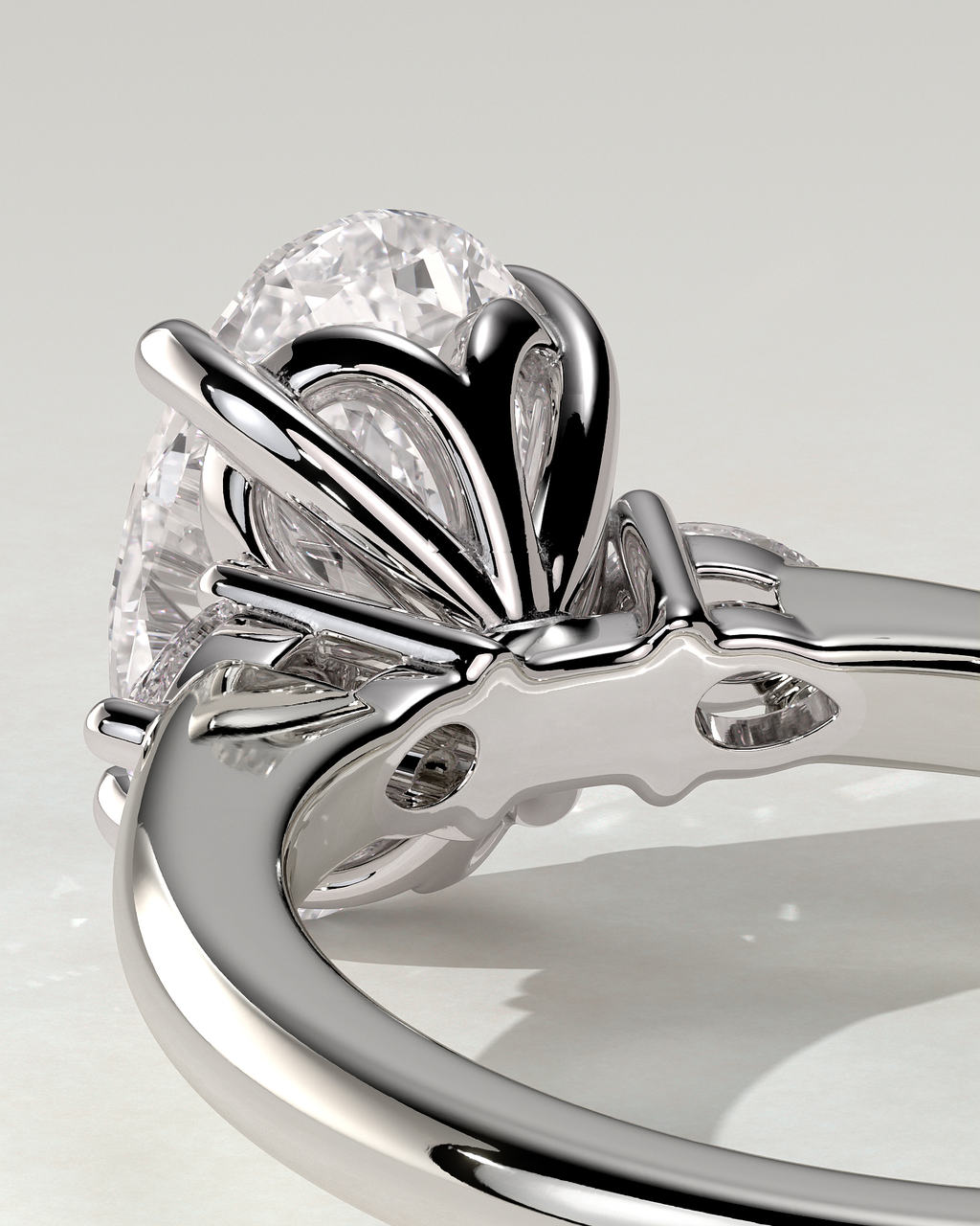 Elena Trilogy Oval Ring