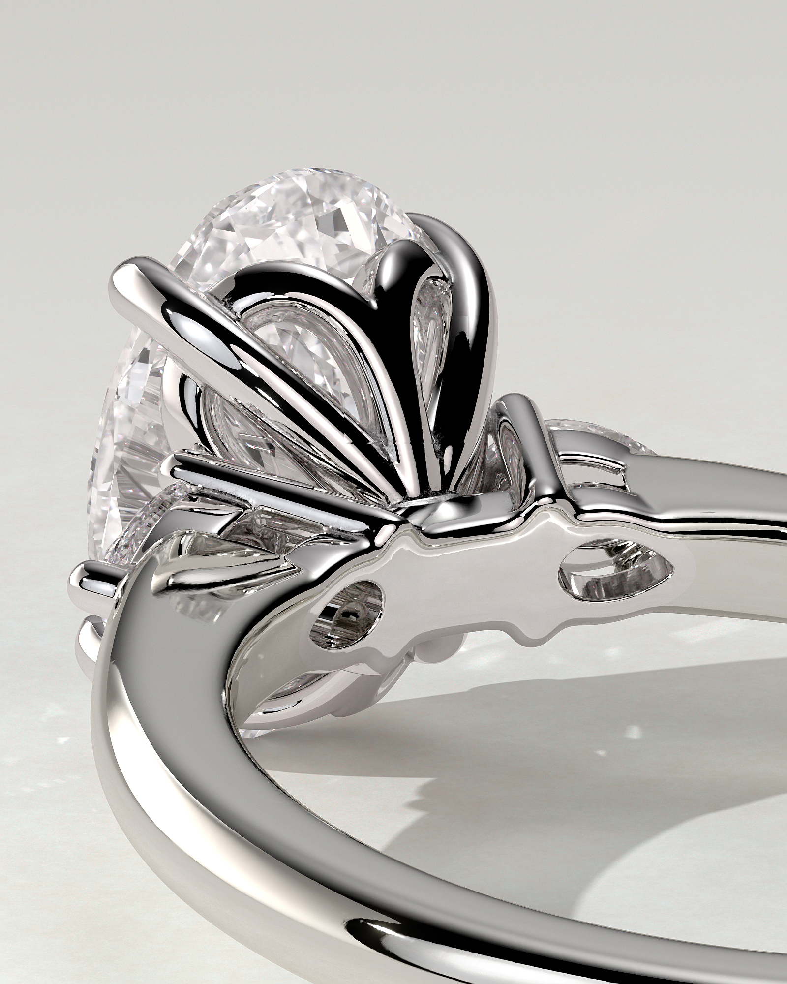 Elena Trilogy Oval Ring