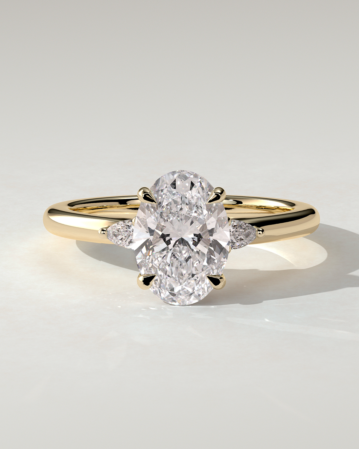 Elena Trilogy Oval Ring