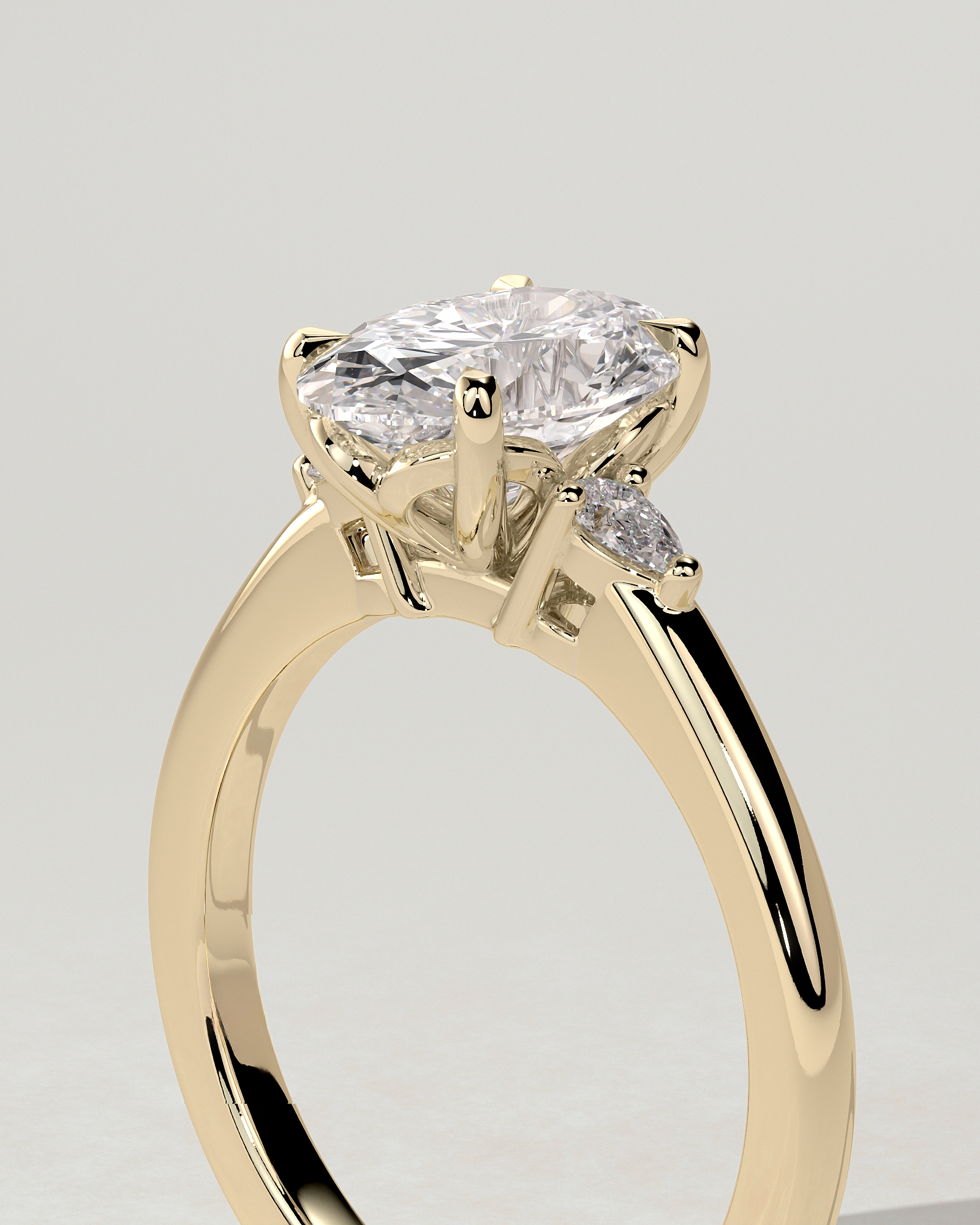 Elena Trilogy Oval Ring