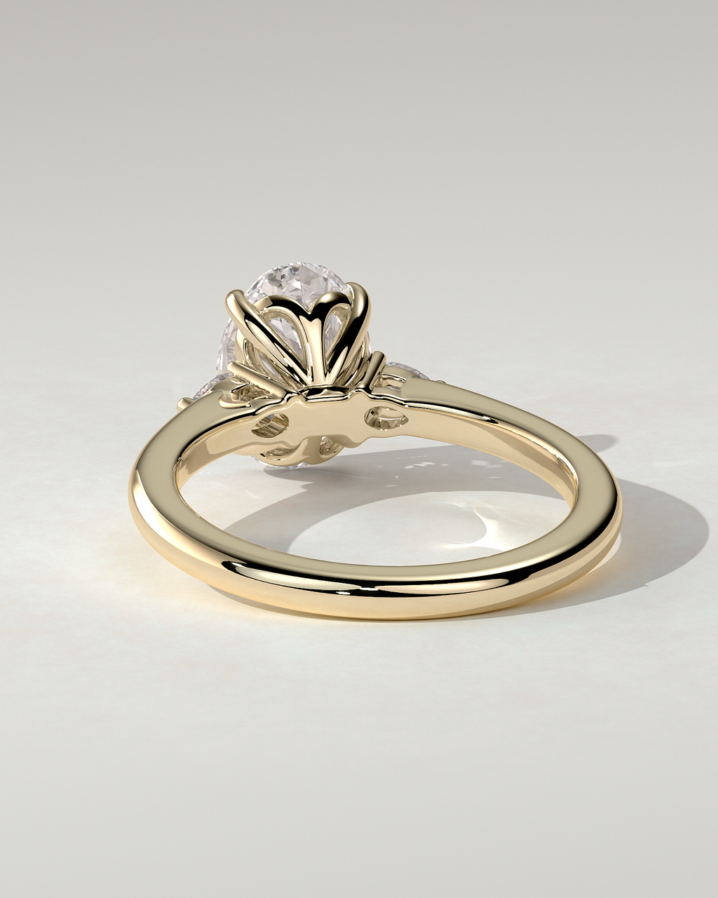 Elena Trilogy Oval Ring