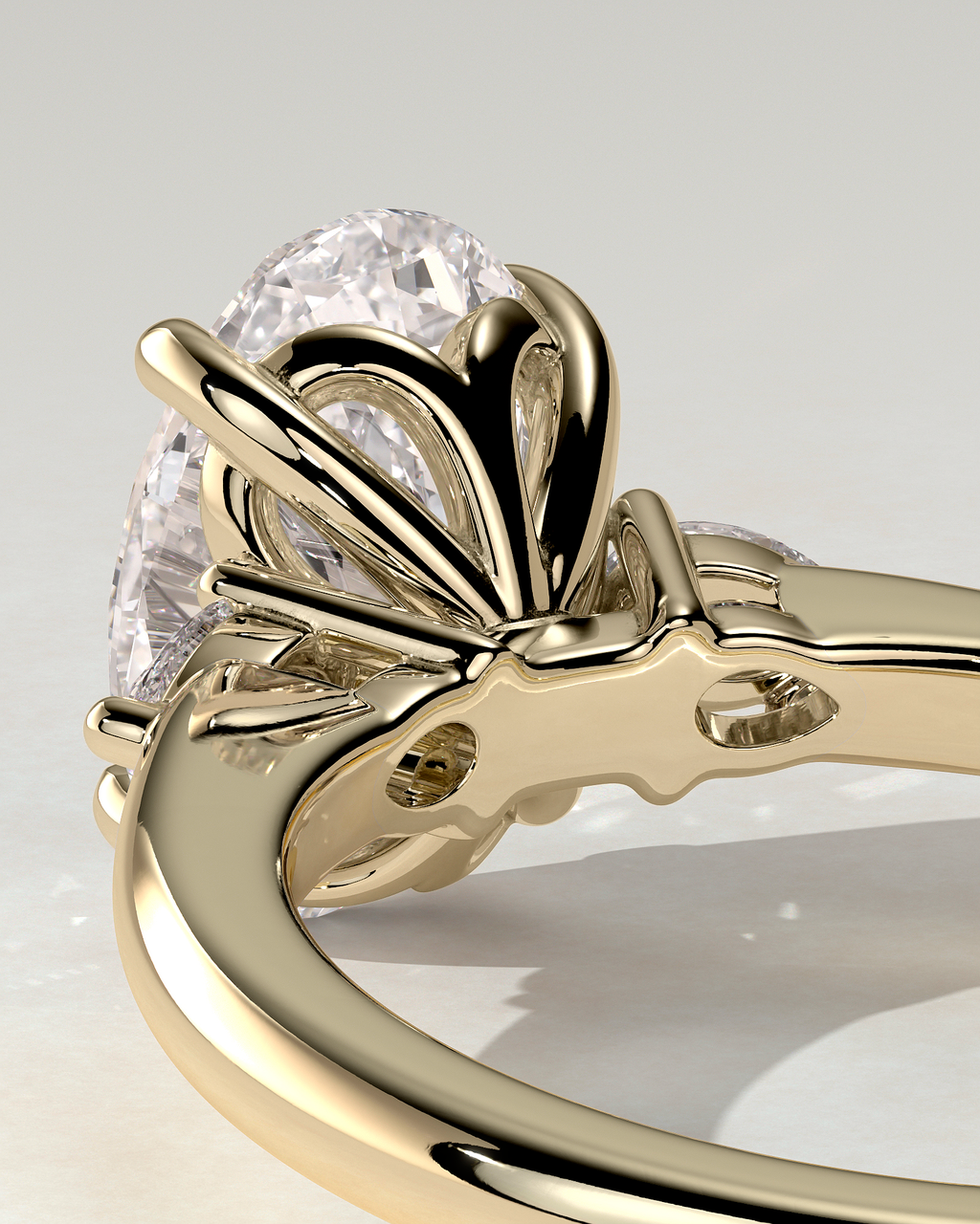 Elena Trilogy Oval Ring