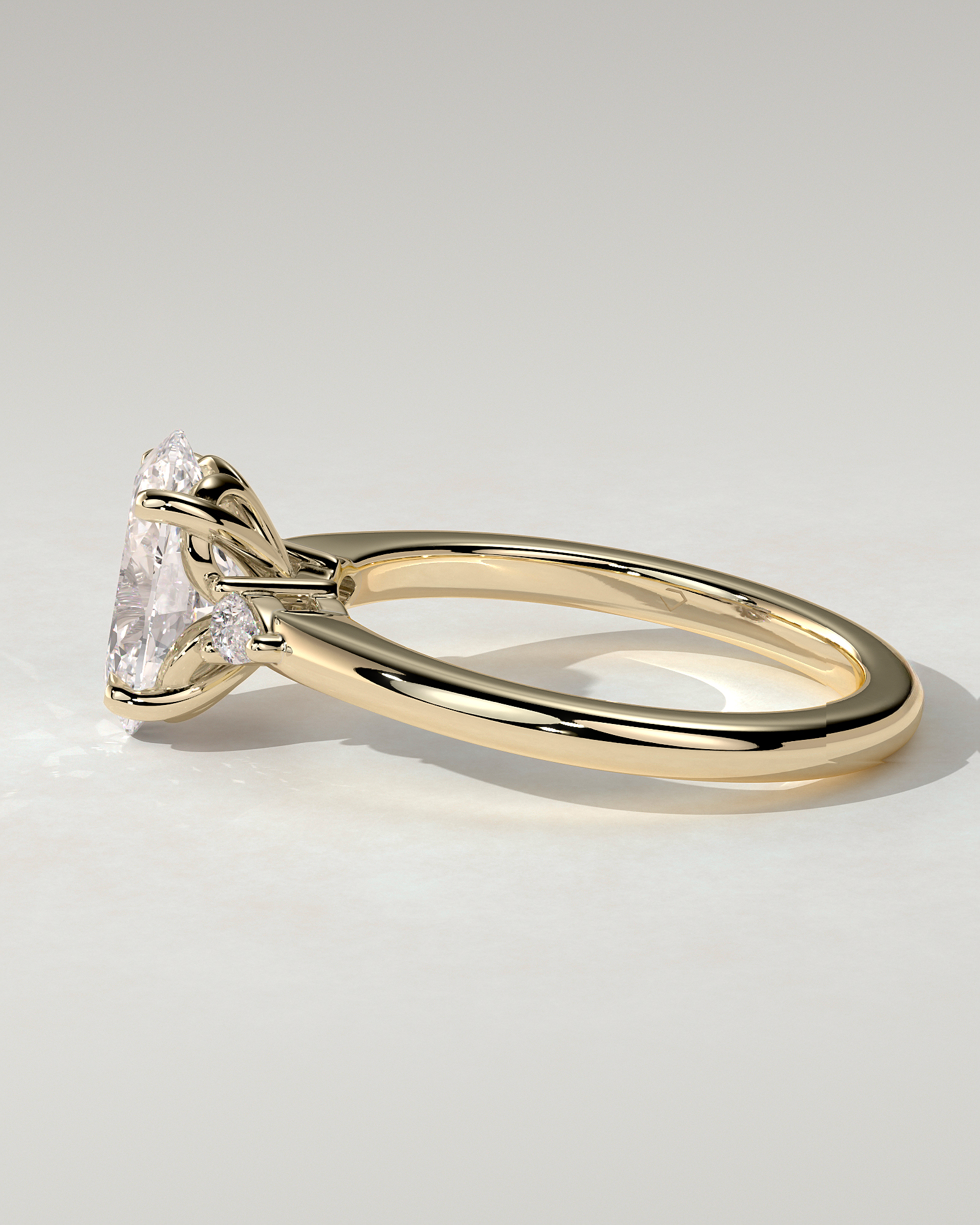Elena Trilogy Oval Ring