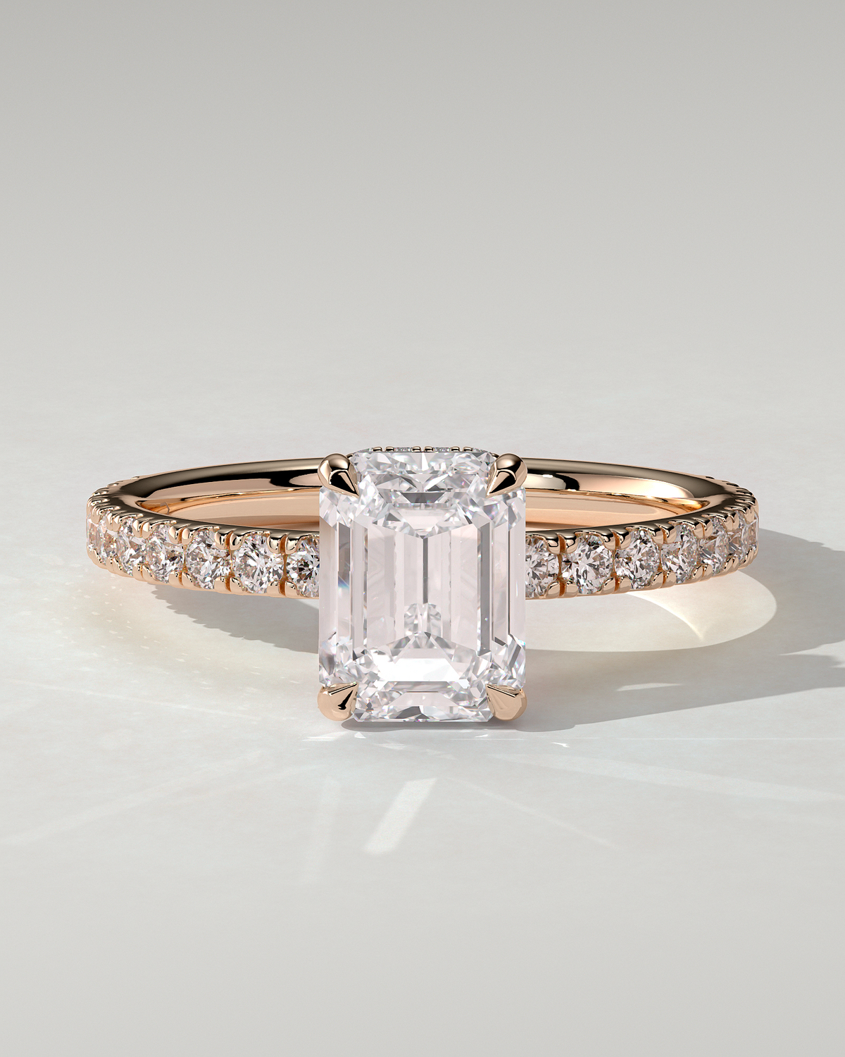 Eliana Solitaire Emerald Ring