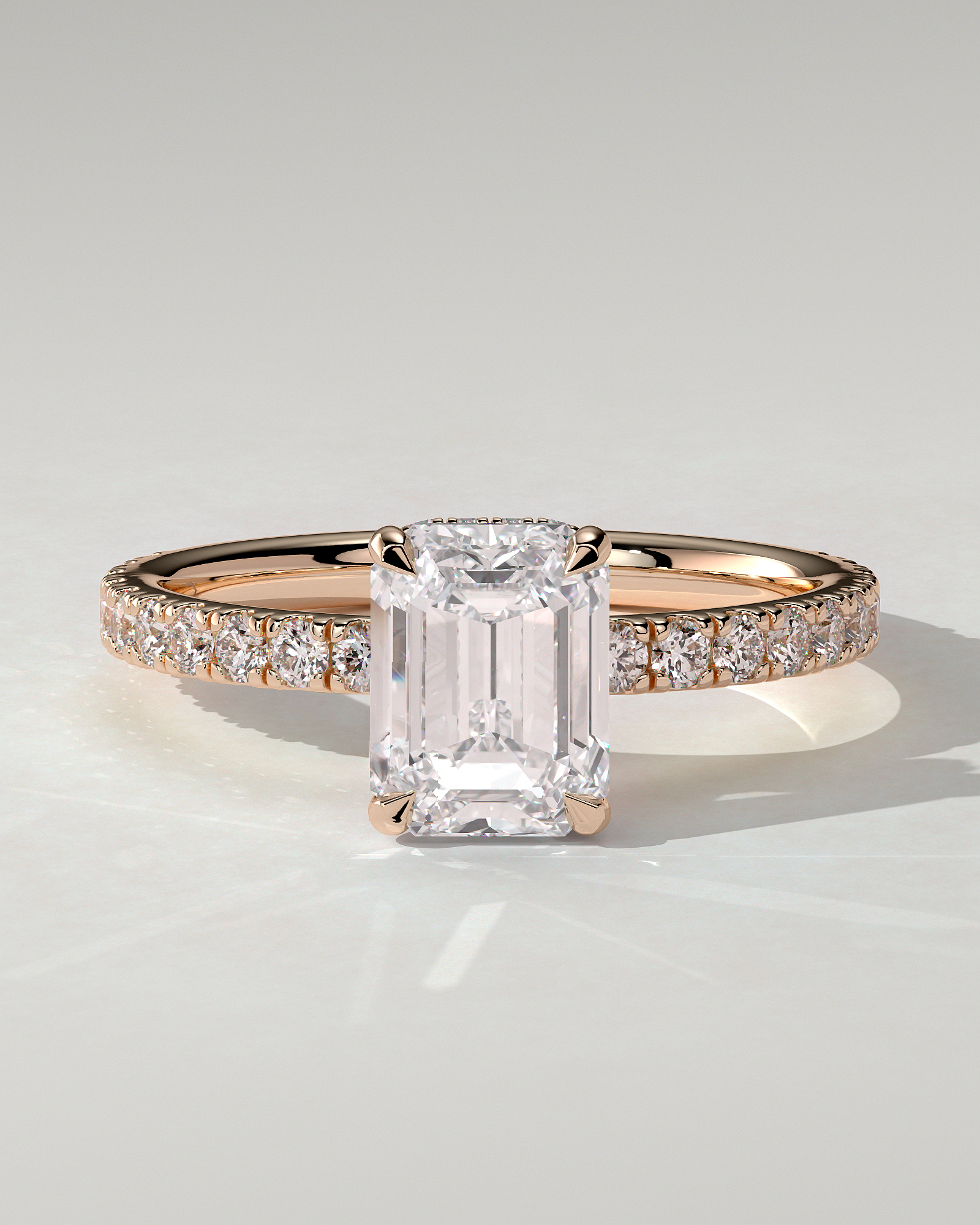 Eliana Solitaire Emerald Ring