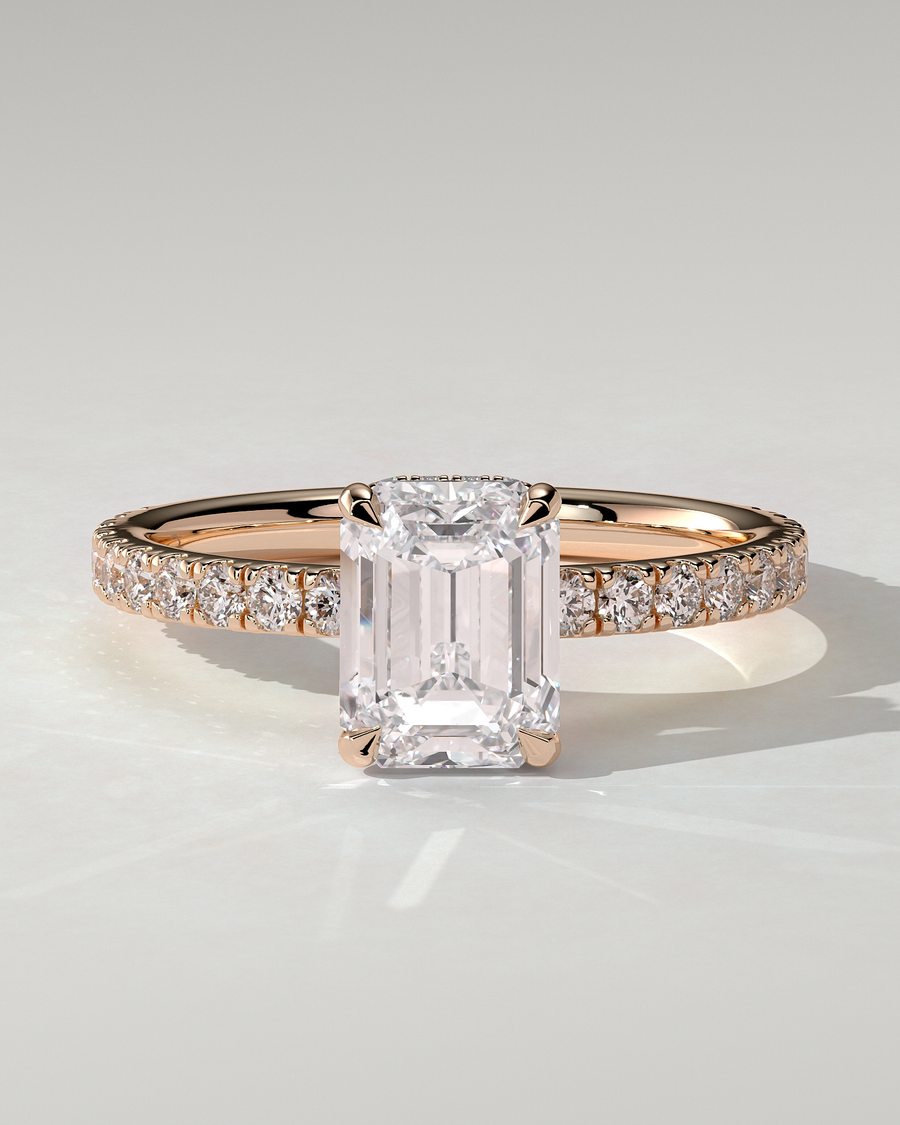 Eliana Solitaire Emerald Ring