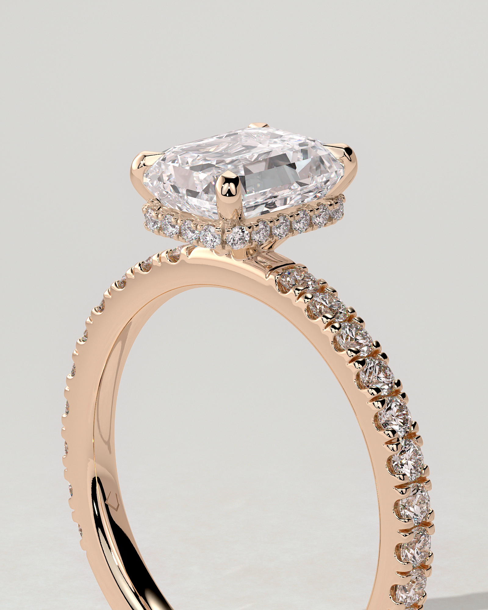 Eliana Solitaire Emerald Ring