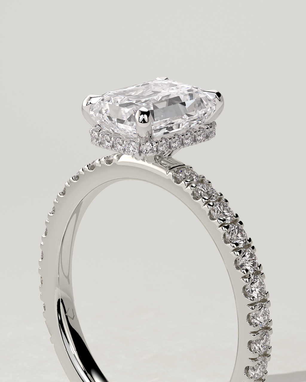 Eliana Solitaire Emerald Ring