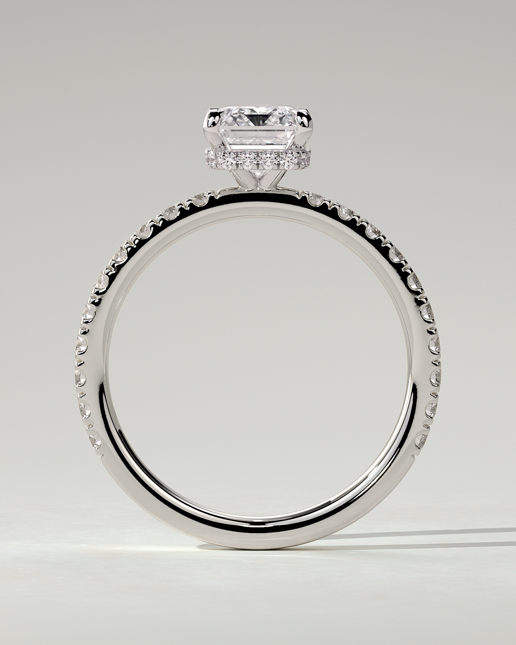 Eliana Solitaire Emerald Ring