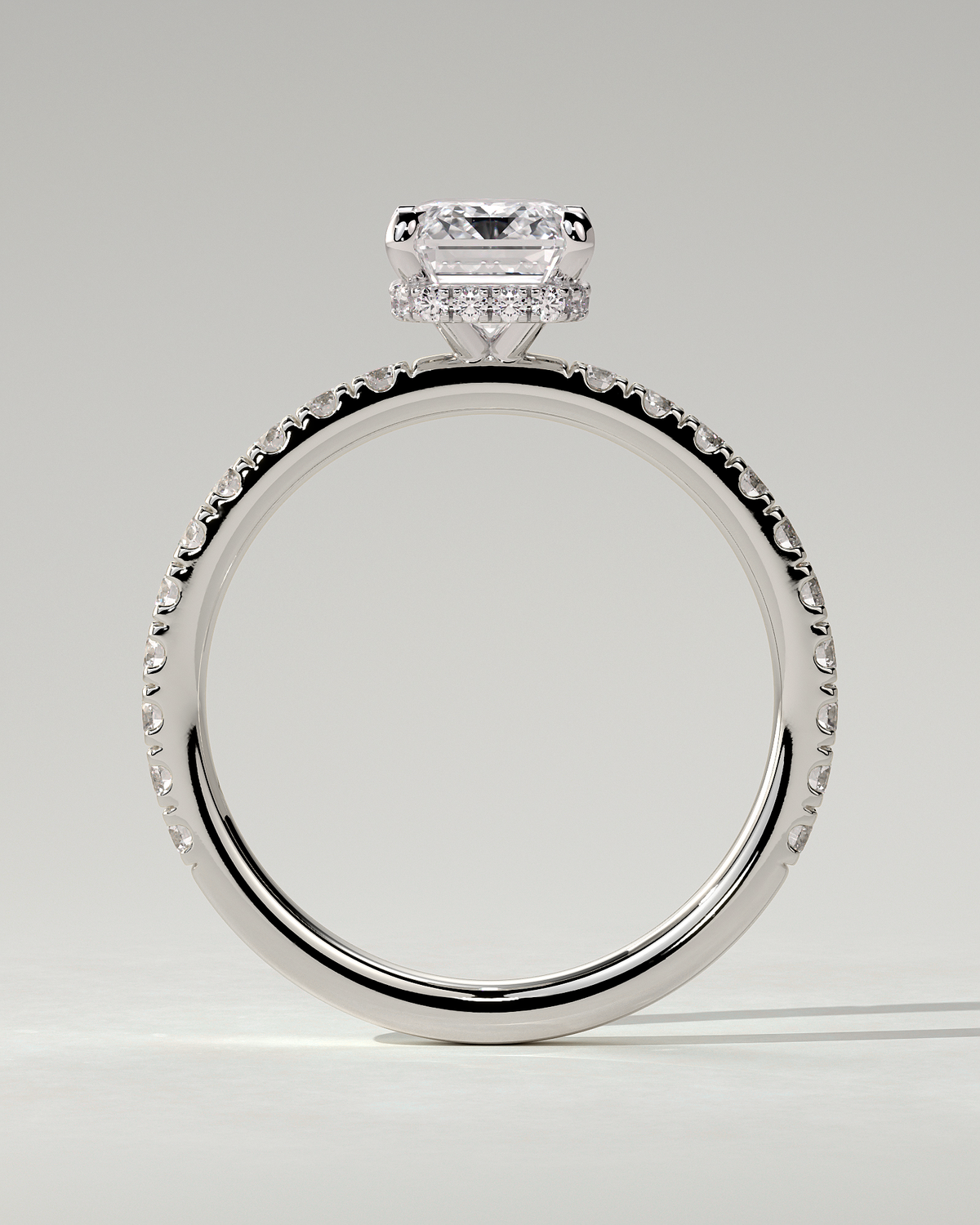 Eliana Solitaire Emerald Ring