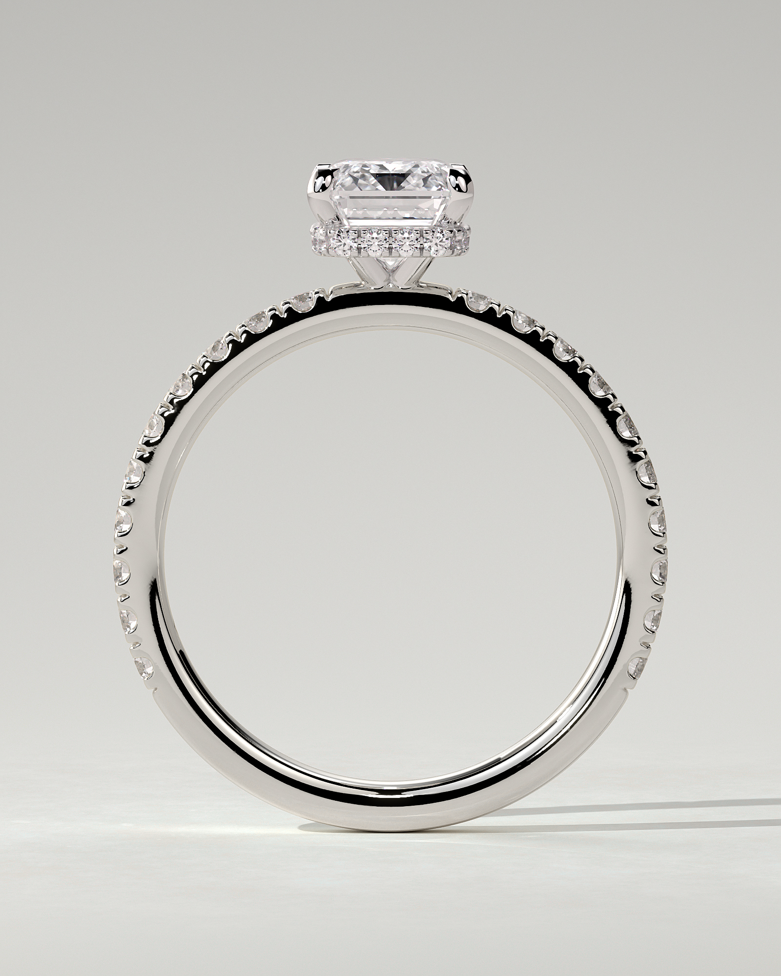 Eliana Solitaire Emerald Ring