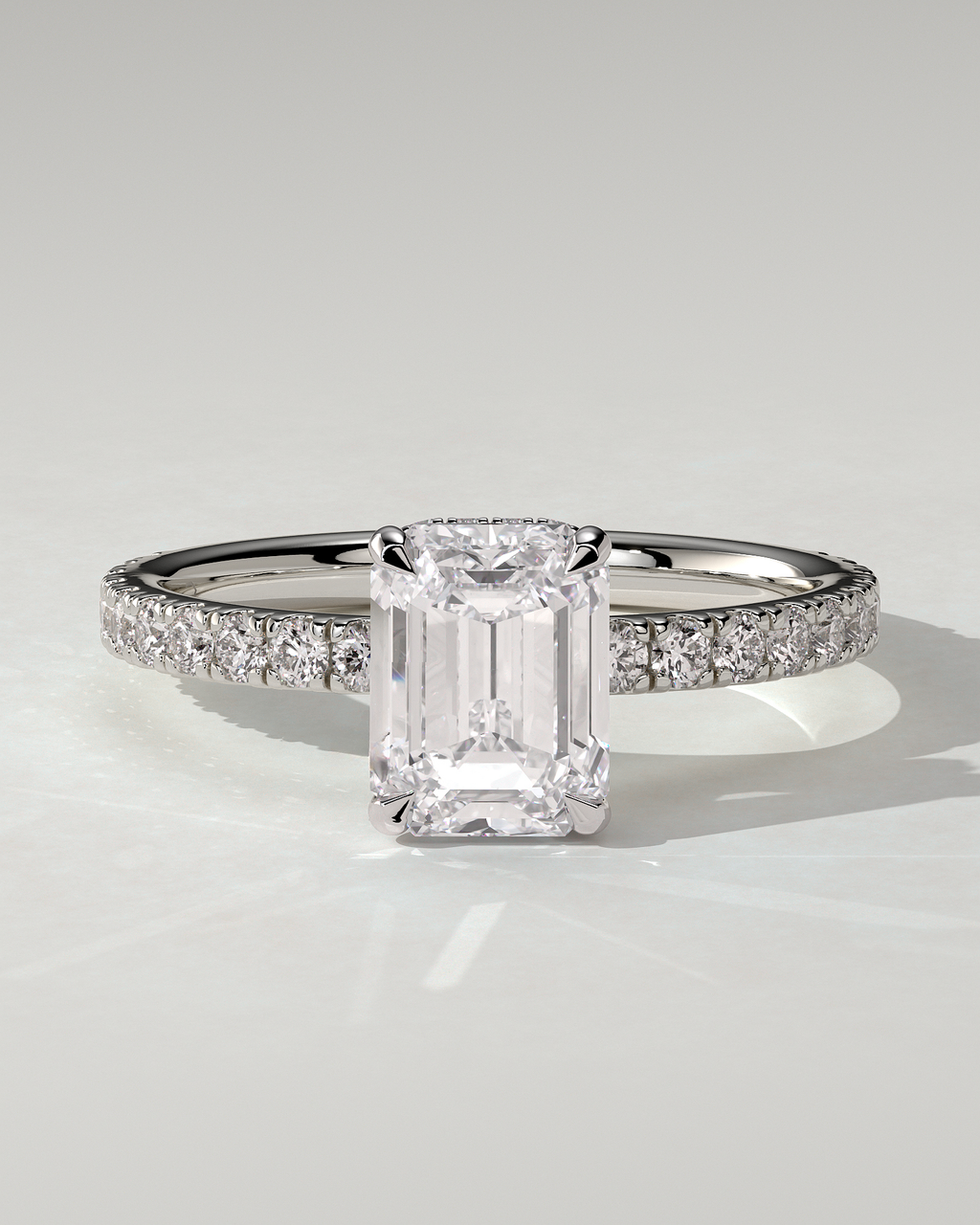 Eliana Solitaire Emerald Ring
