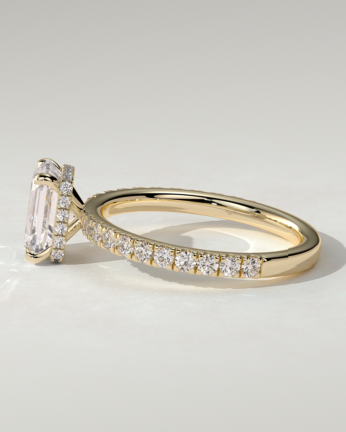 Eliana Solitaire Emerald Ring