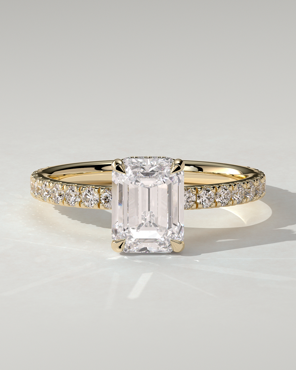 Eliana Solitaire Emerald Ring