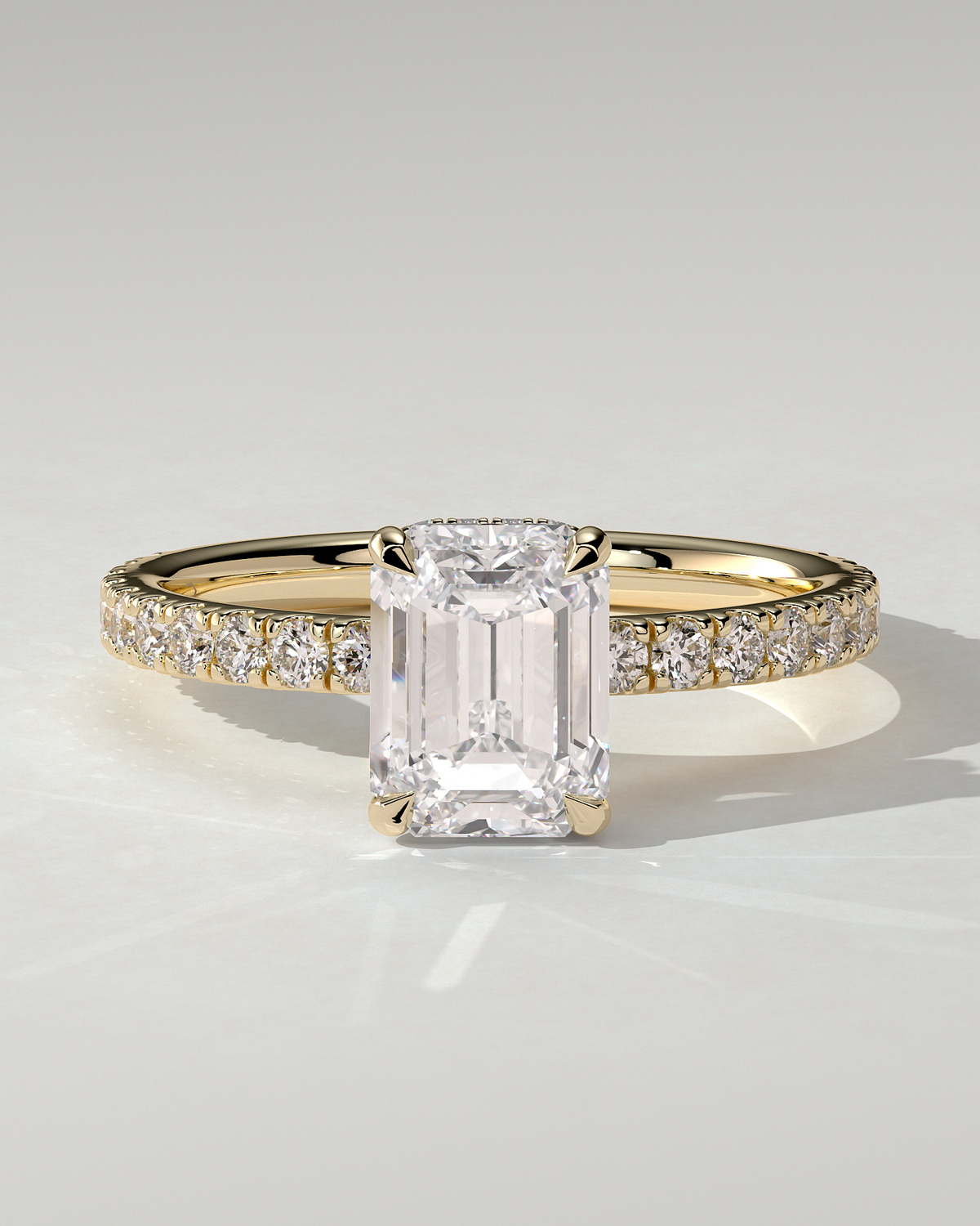 Eliana Solitaire Emerald Ring