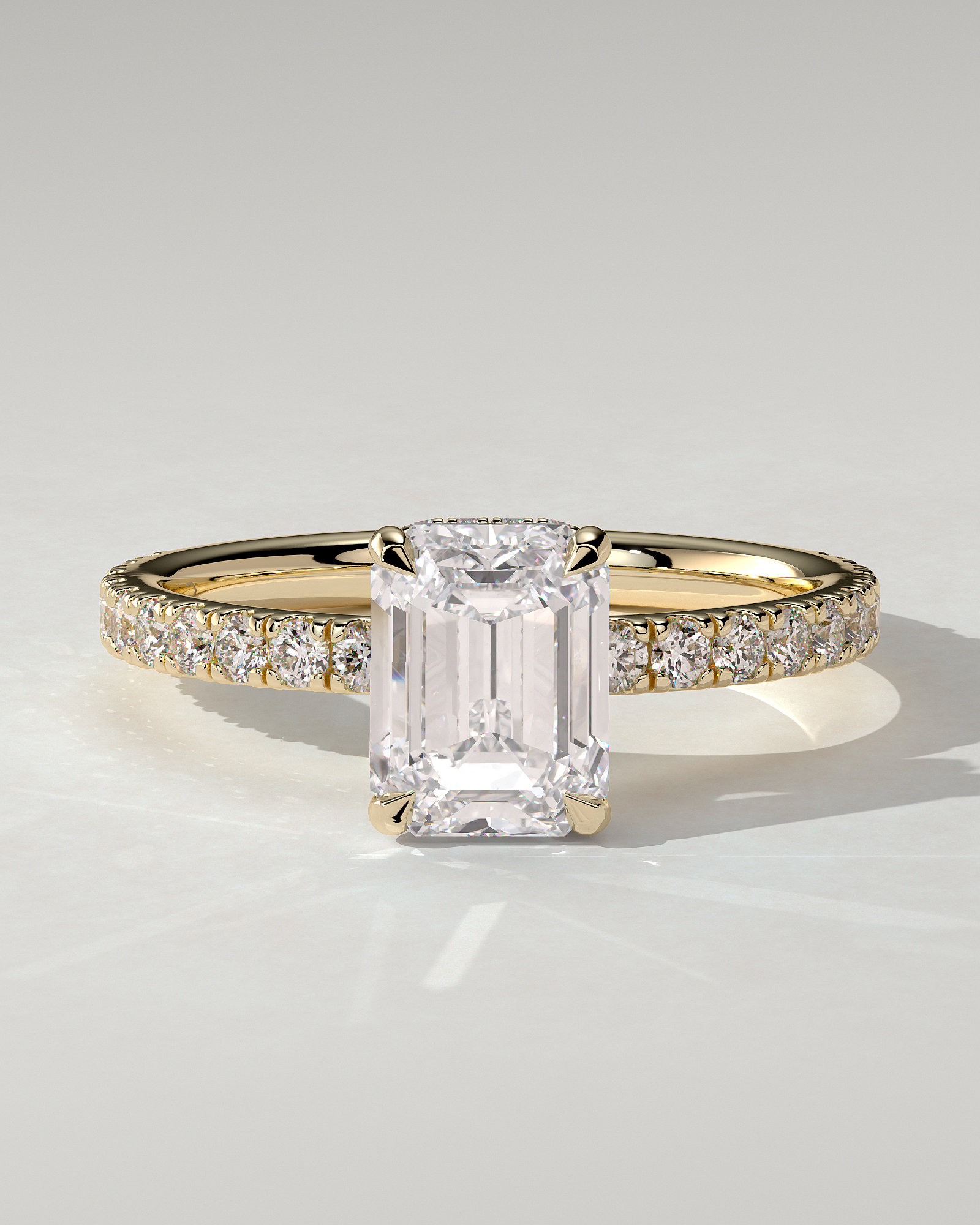 Eliana Solitaire Emerald Ring
