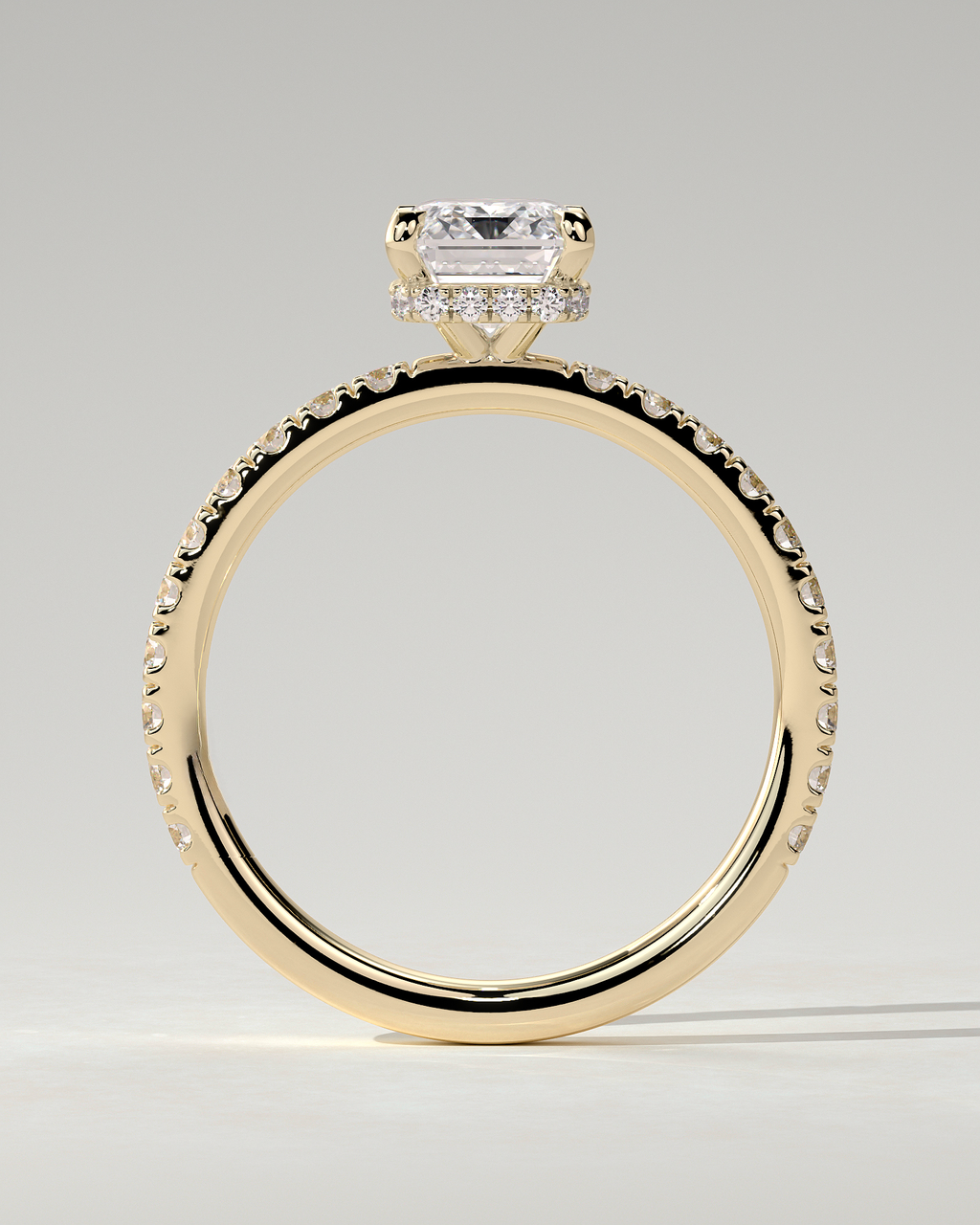 Eliana Solitaire Emerald Ring