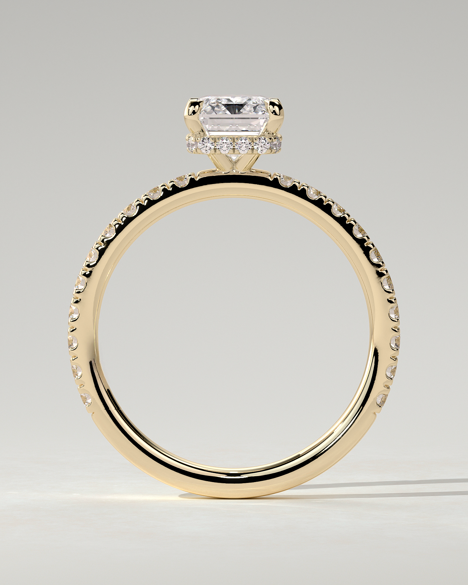 Eliana Solitaire Emerald Ring