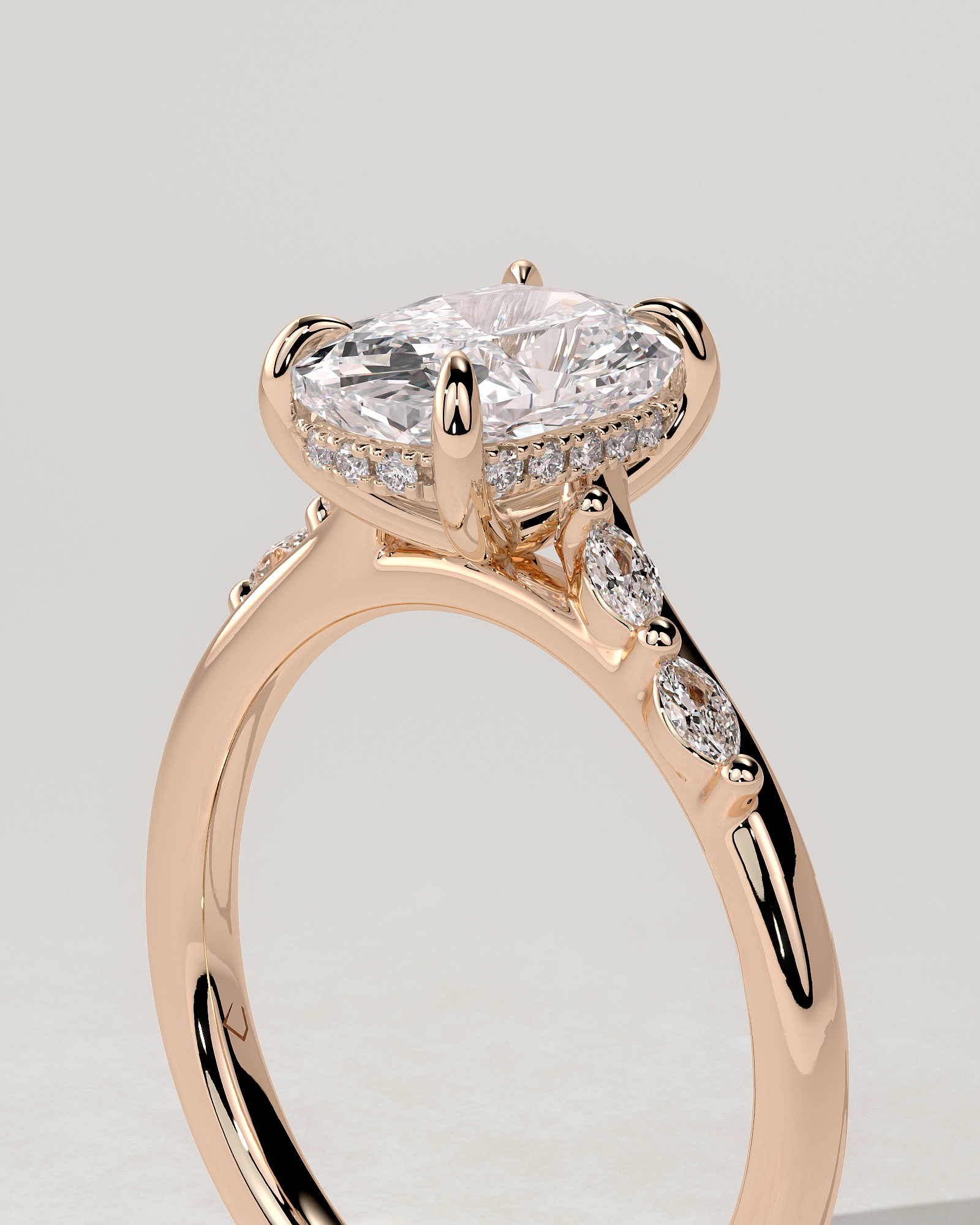 Elle Solitaire Cushion Ring