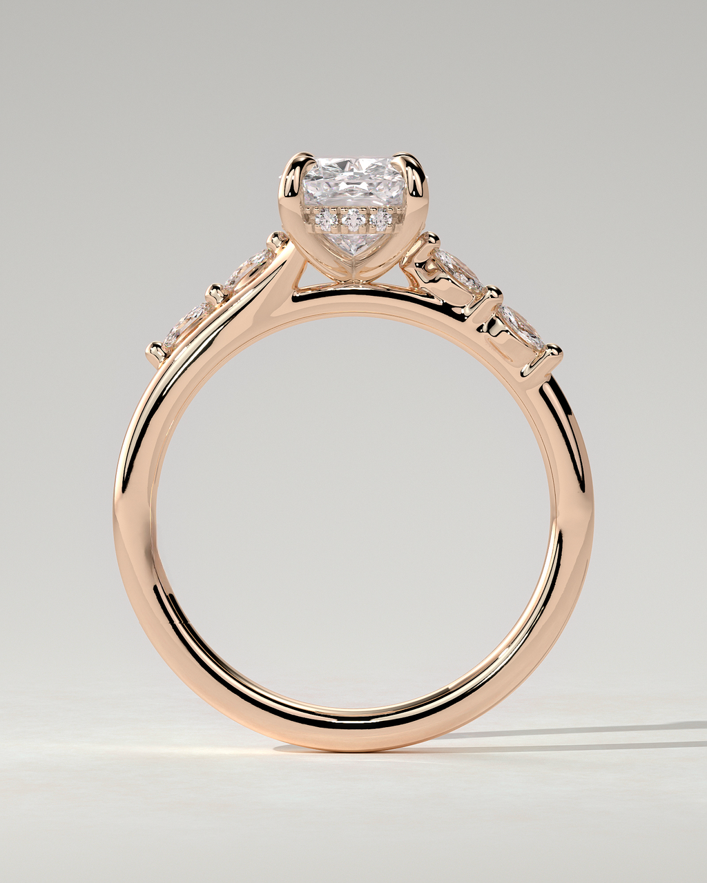 Elle Solitaire Cushion Ring