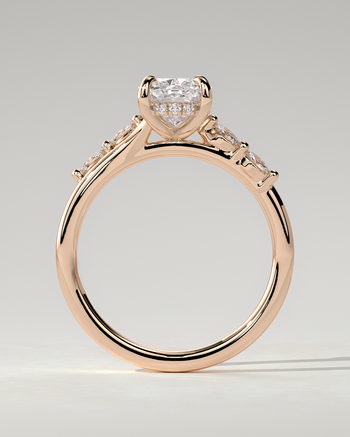 Elle Solitaire Cushion Ring