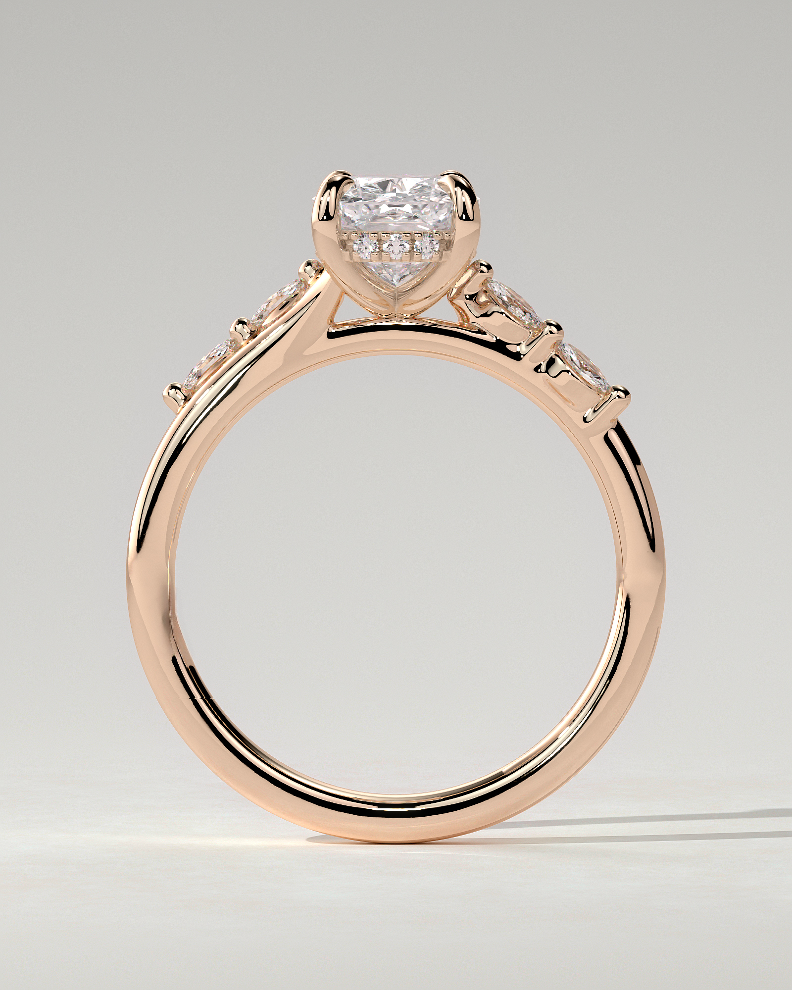 Elle Solitaire Cushion Ring