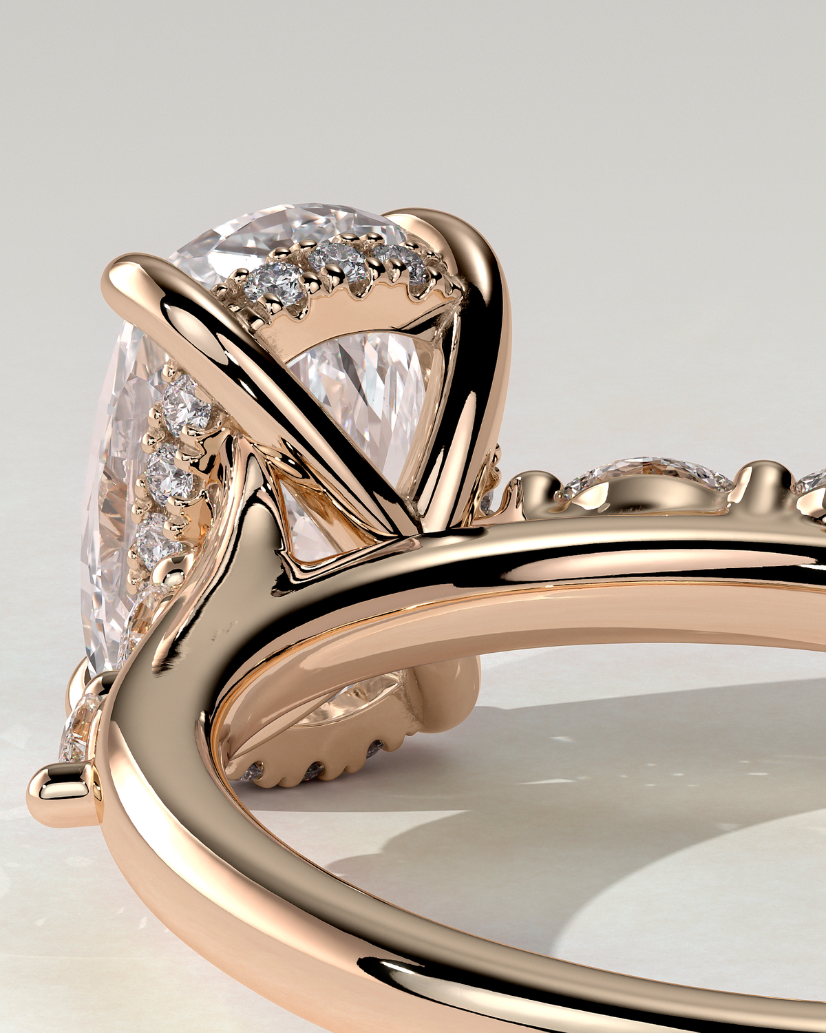 Elle Solitaire Cushion Ring