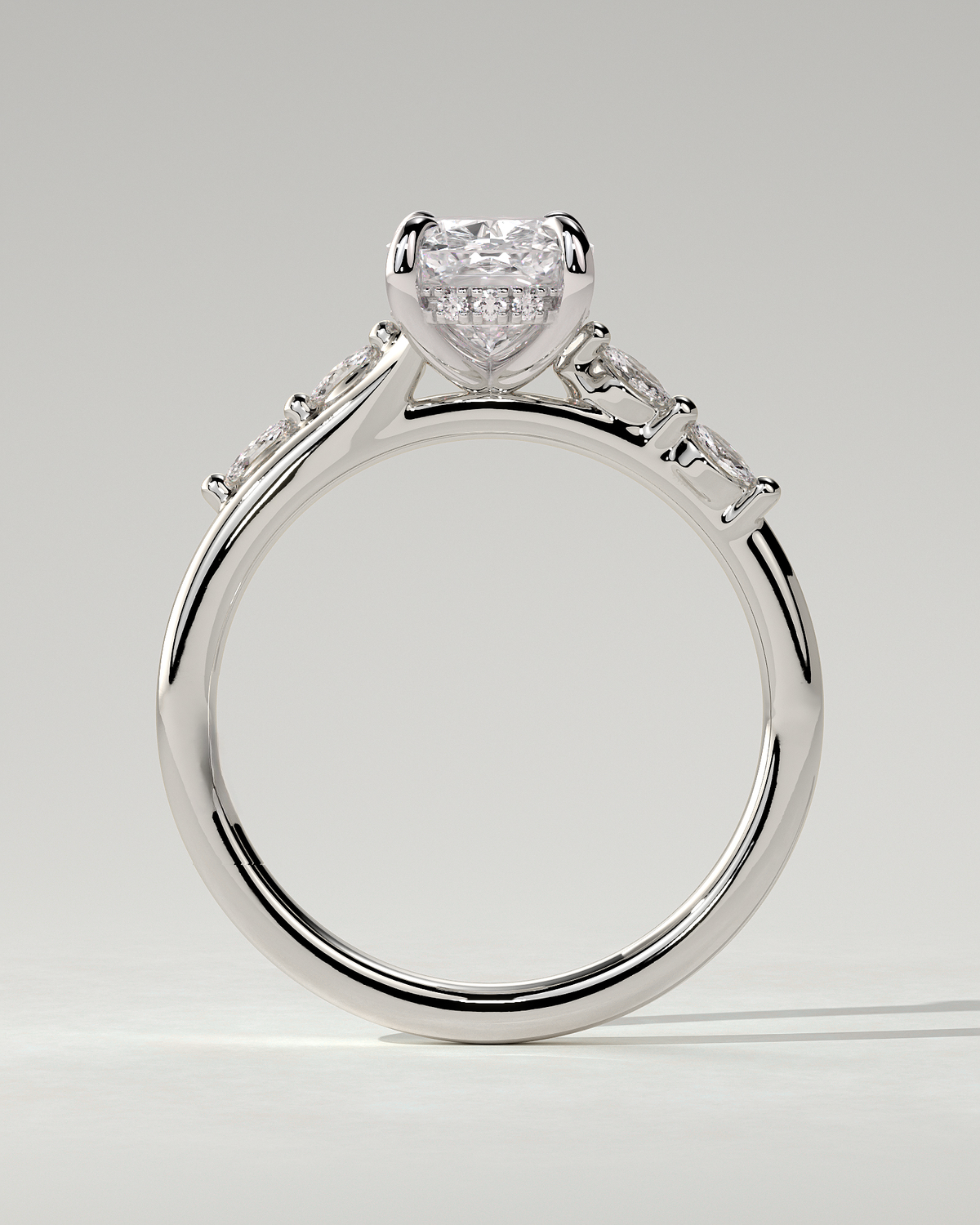 Elle Solitaire Cushion Ring