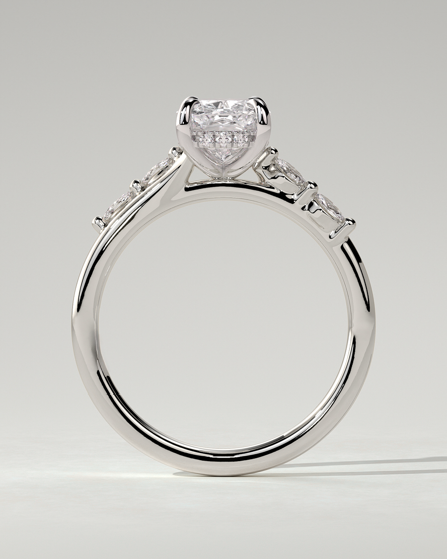 Elle Solitaire Cushion Ring