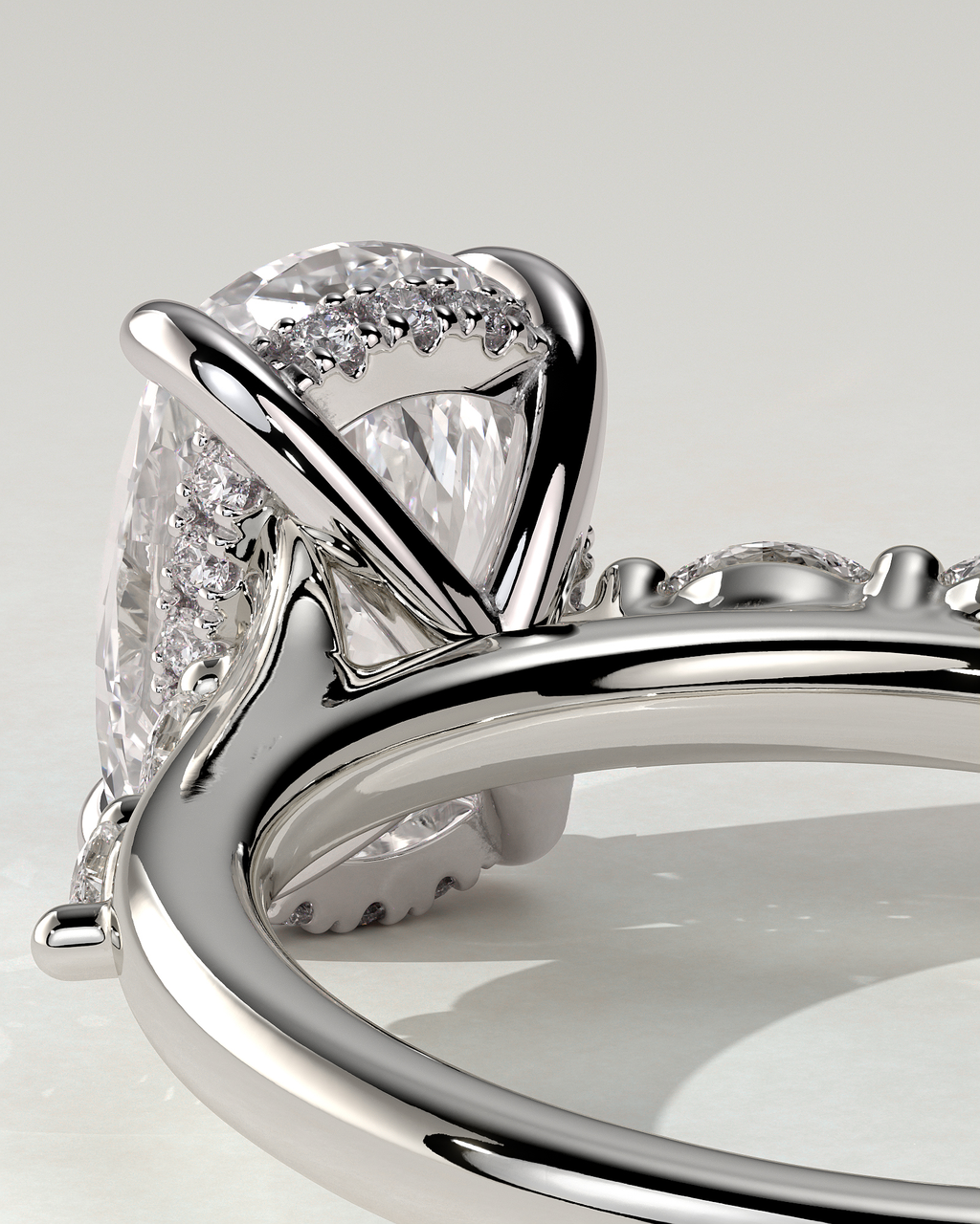 Elle Solitaire Cushion Ring