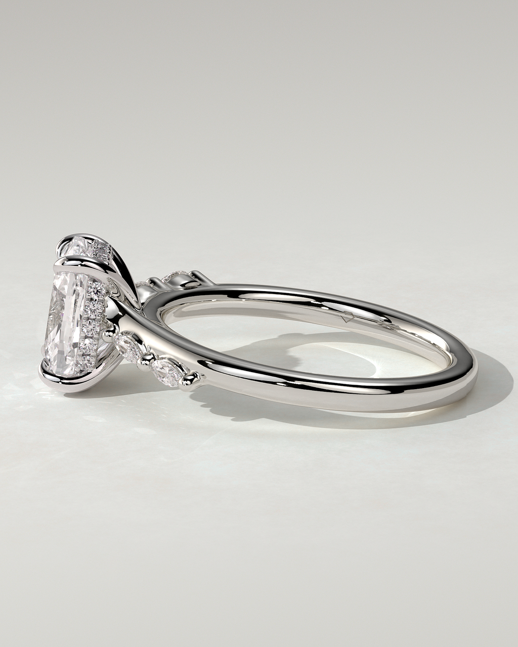 Elle Solitaire Cushion Ring