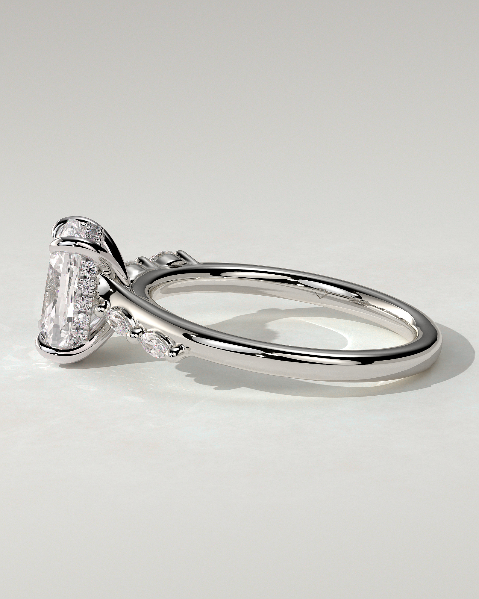 Elle Solitaire Cushion Ring