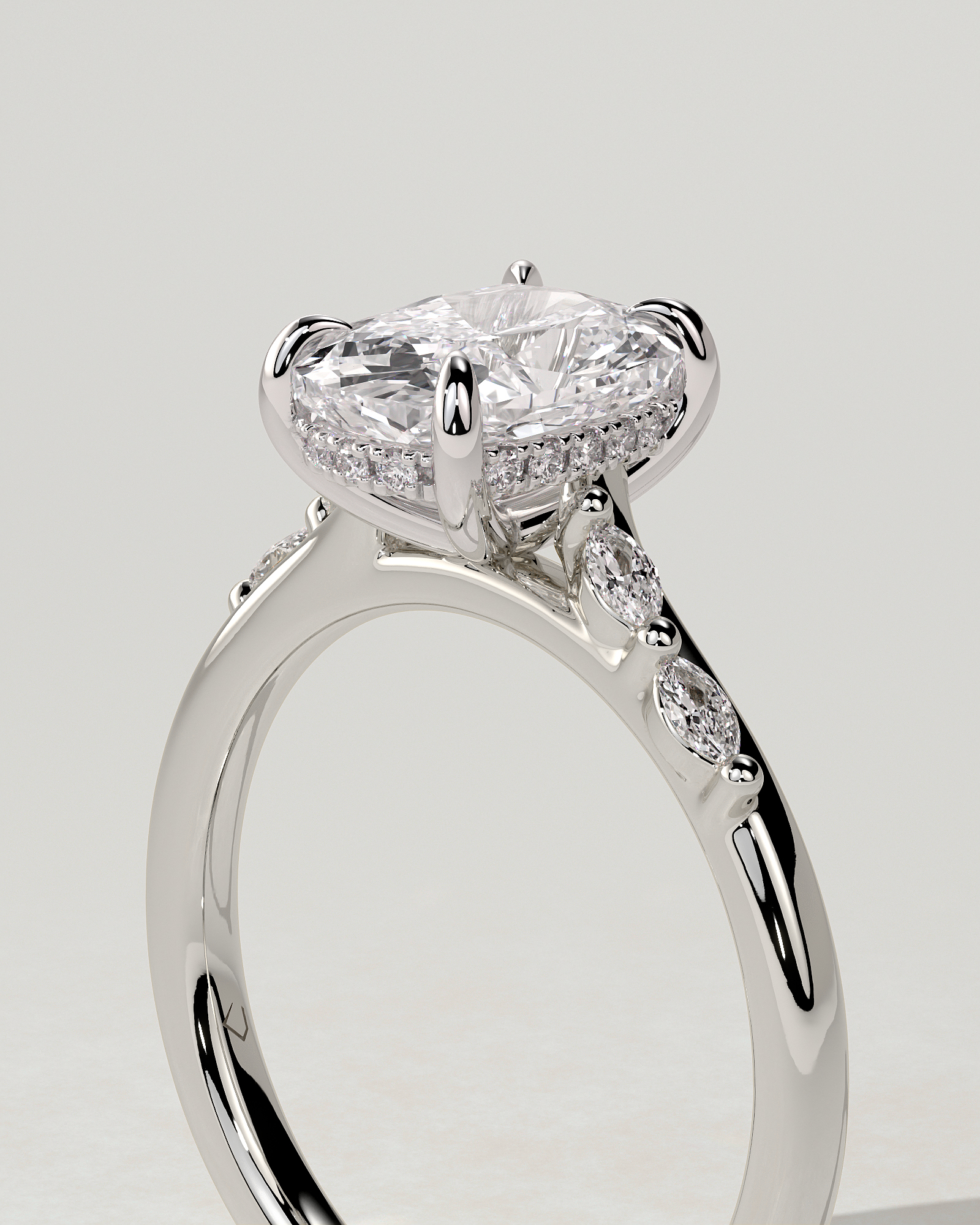 Elle Solitaire Cushion Ring