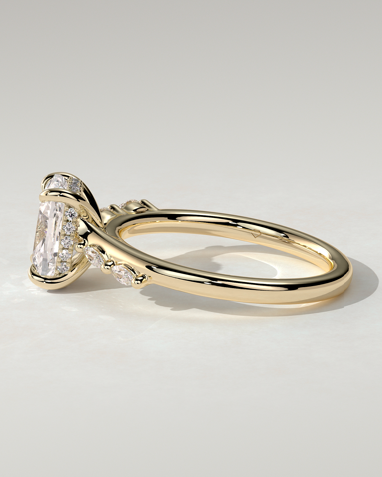 Elle Solitaire Cushion Ring