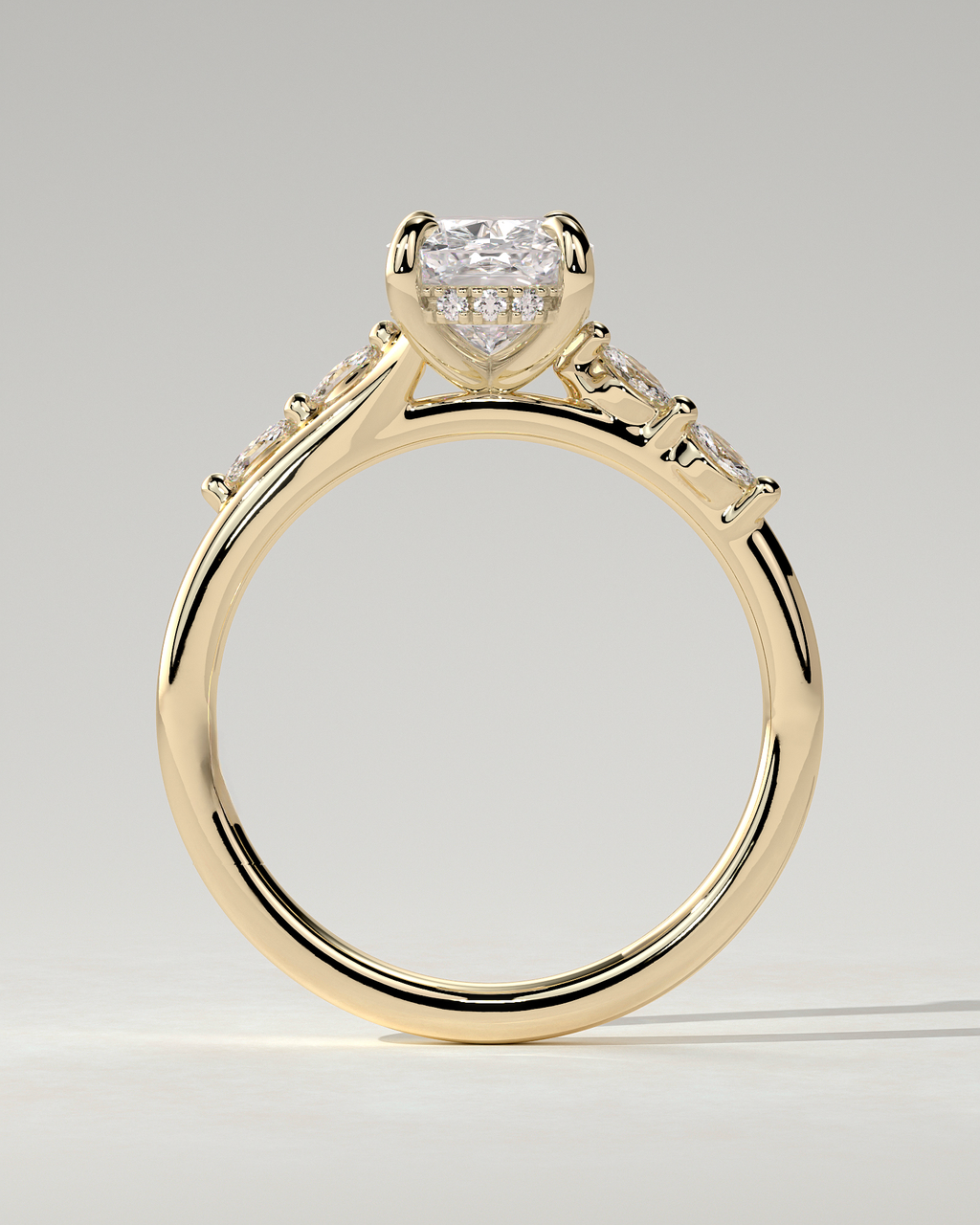 Elle Solitaire Cushion Ring
