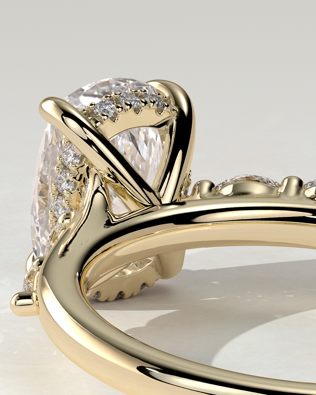 Elle Solitaire Cushion Ring